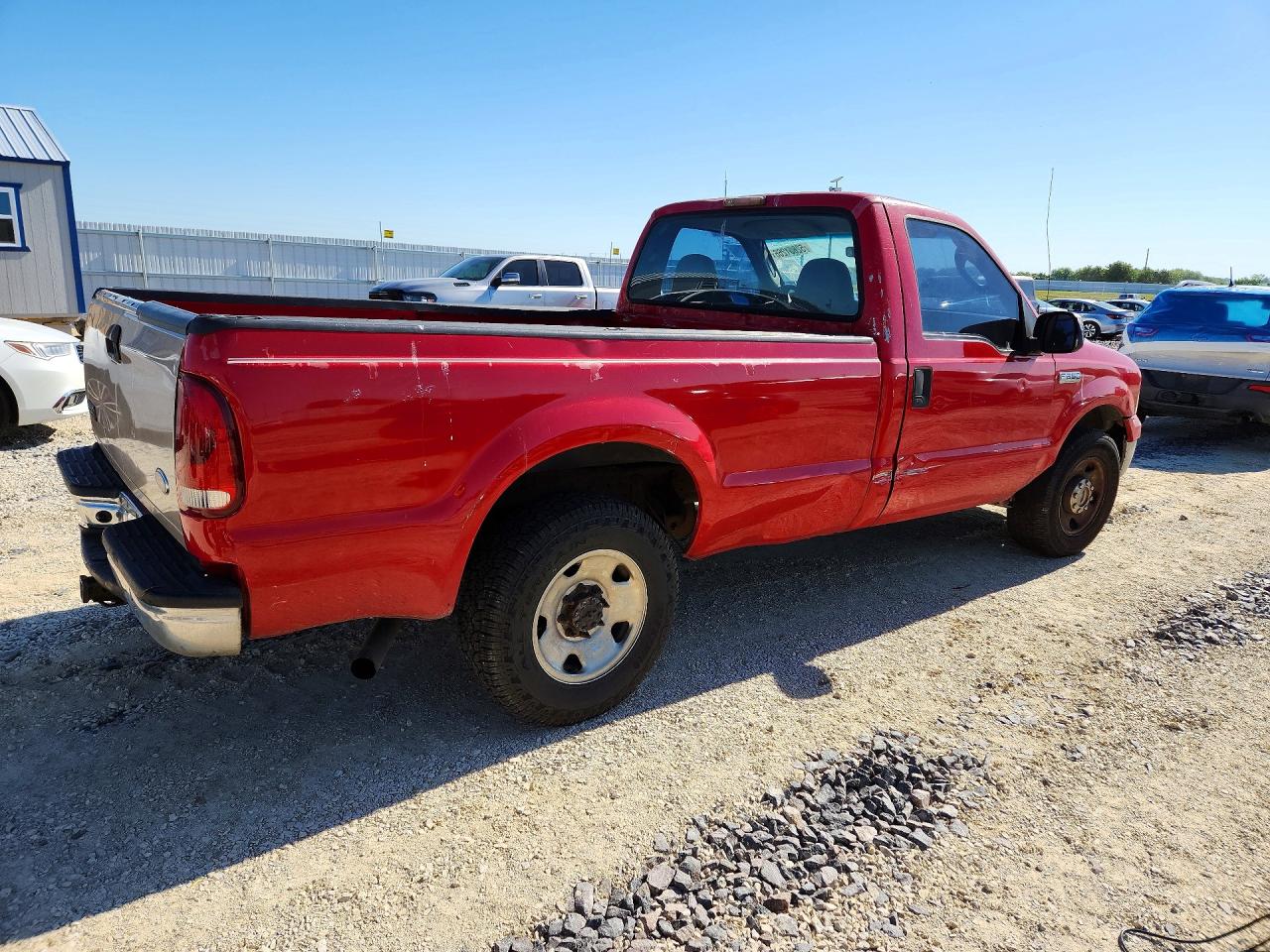 2007 Ford F250 Super Duty Red vin: 1FTNF20577EA84441