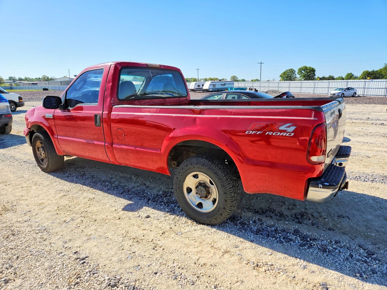 2007 Ford F250 Super Duty Red vin: 1FTNF20577EA84441