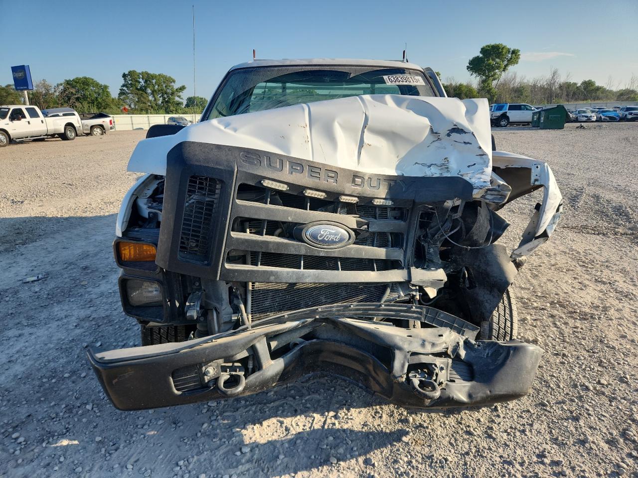 2008 Ford F250 Super Duty White vin: 1FTNF20578EB01174