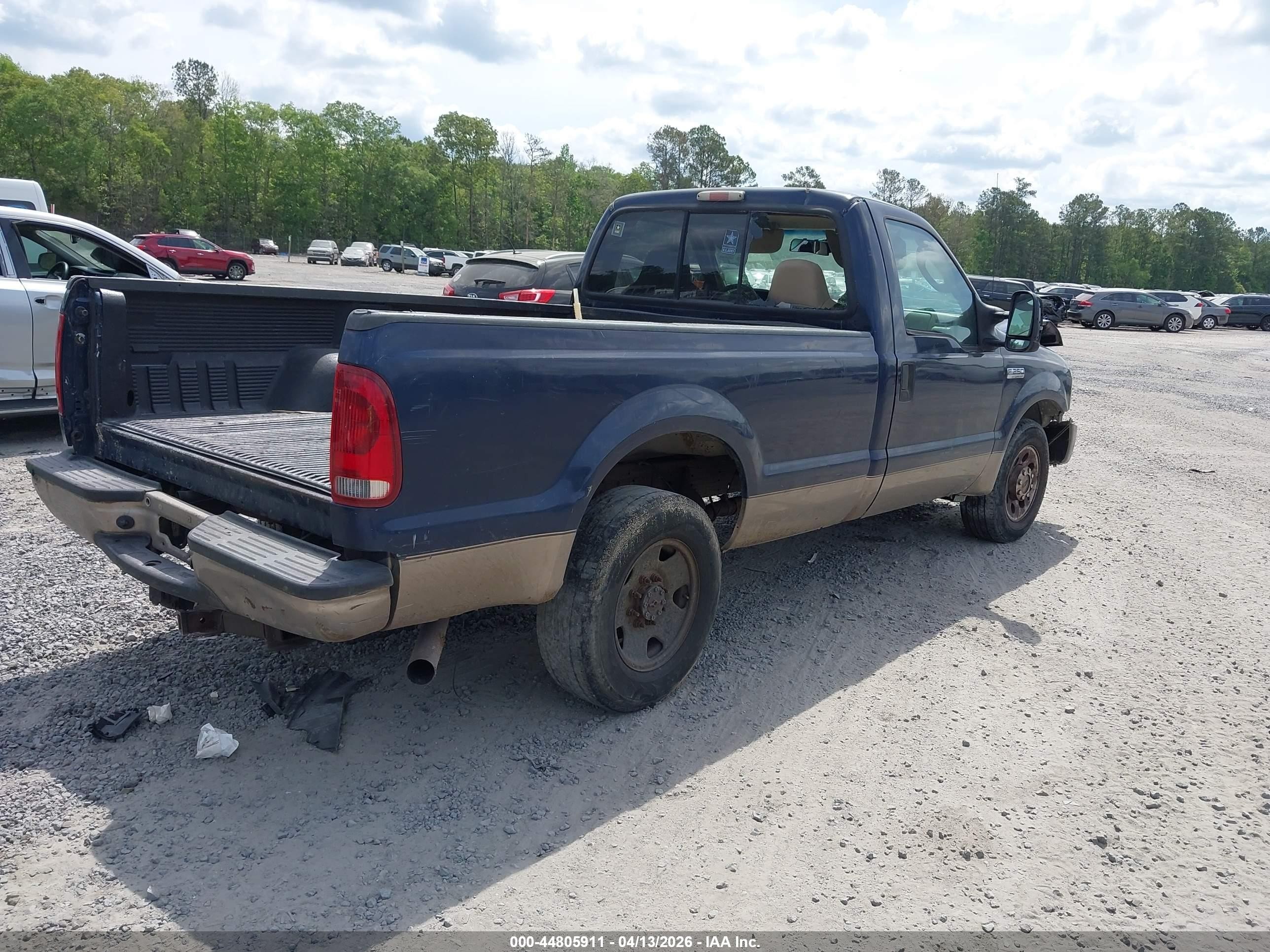2006 Ford F-250 Xl/xlt Blue vin: 1FTNF20586ED39452