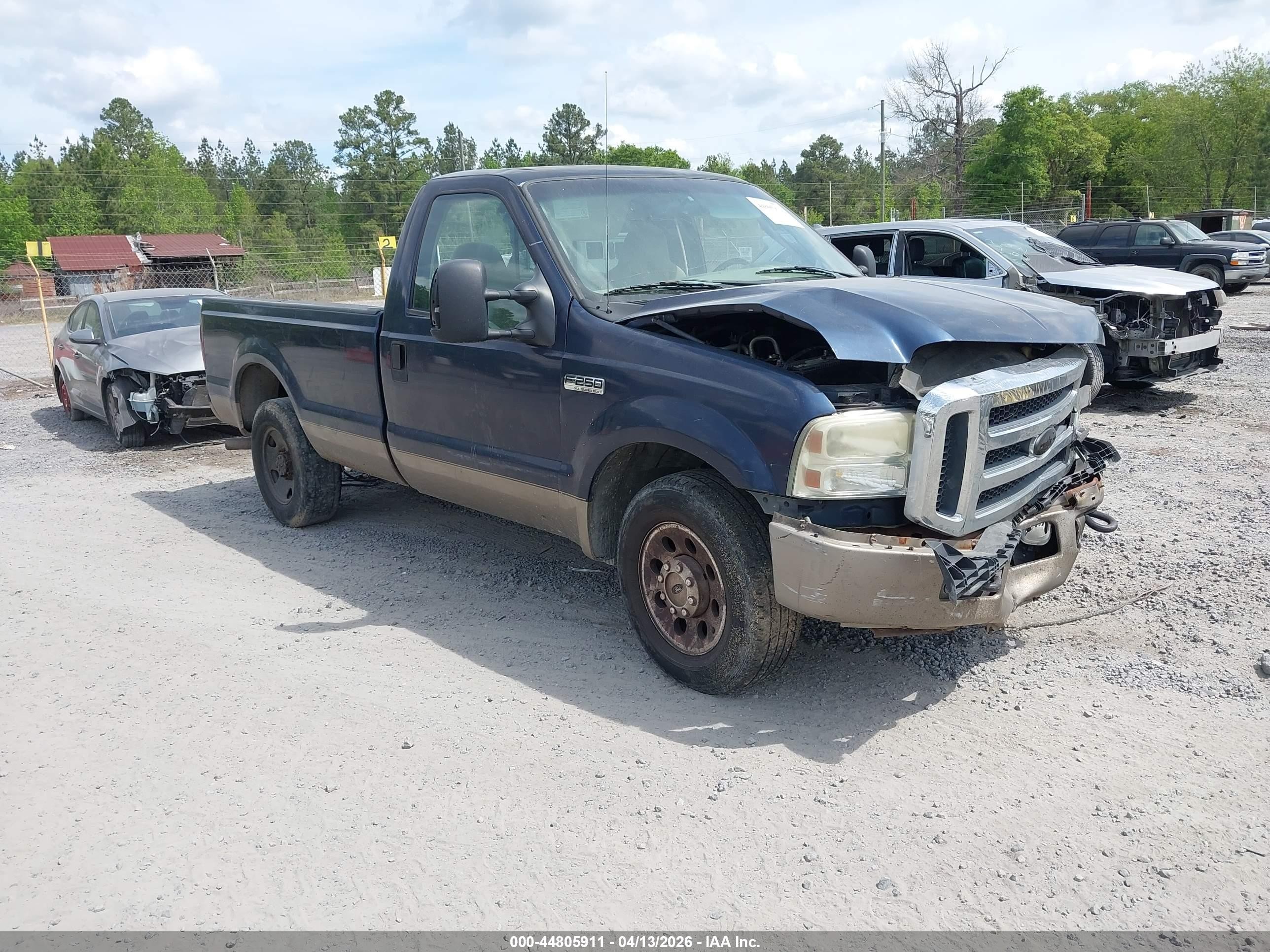 2006 Ford F-250 Xl/xlt Blue vin: 1FTNF20586ED39452
