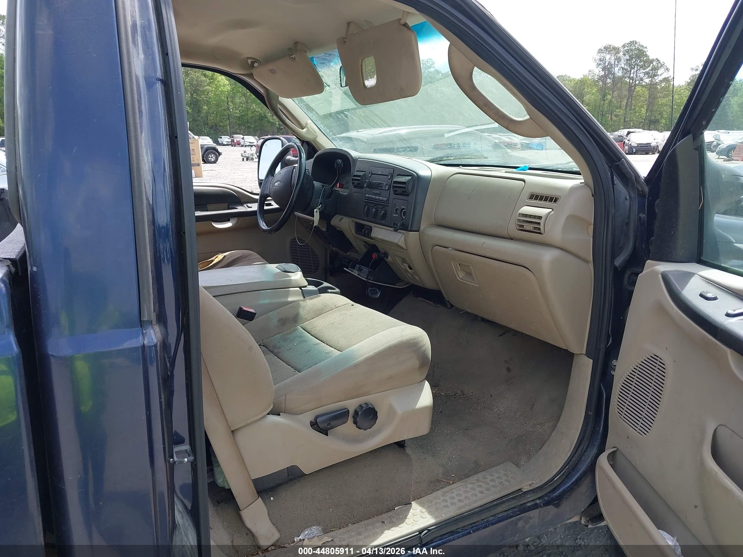 2006 Ford F-250 Xl/xlt Blue vin: 1FTNF20586ED39452