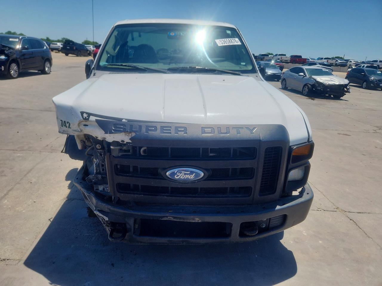 2008 Ford F250 Super Duty White vin: 1FTNF20588EA15209