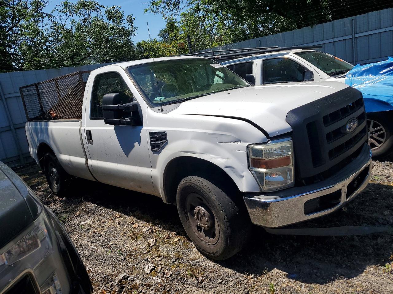 2008 Ford F250 Super Duty White vin: 1FTNF20598EC17329