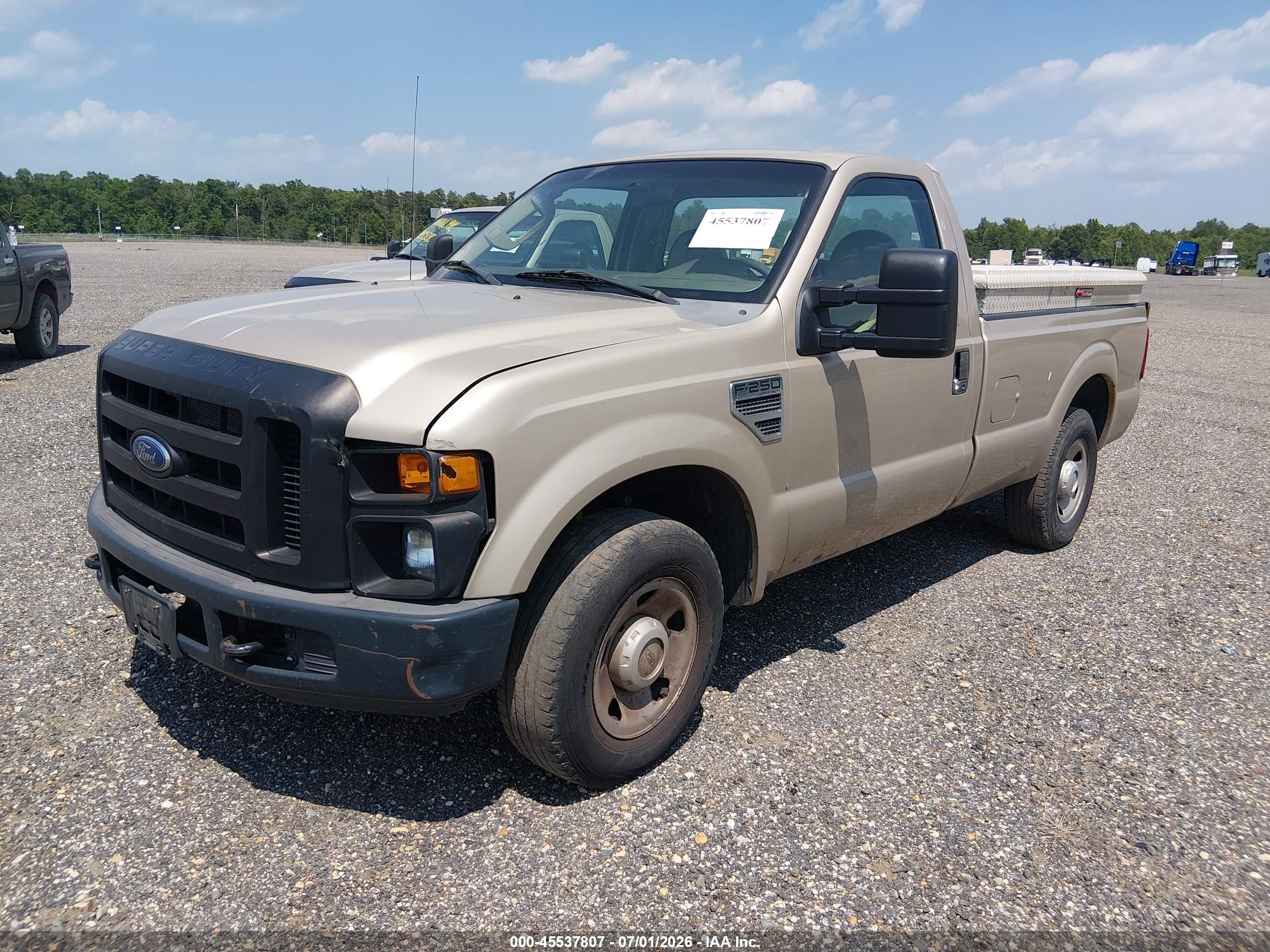 2008 Ford Super Duty F-250 Srw Xl/xlt Tan vin: 1FTNF20598EE22083