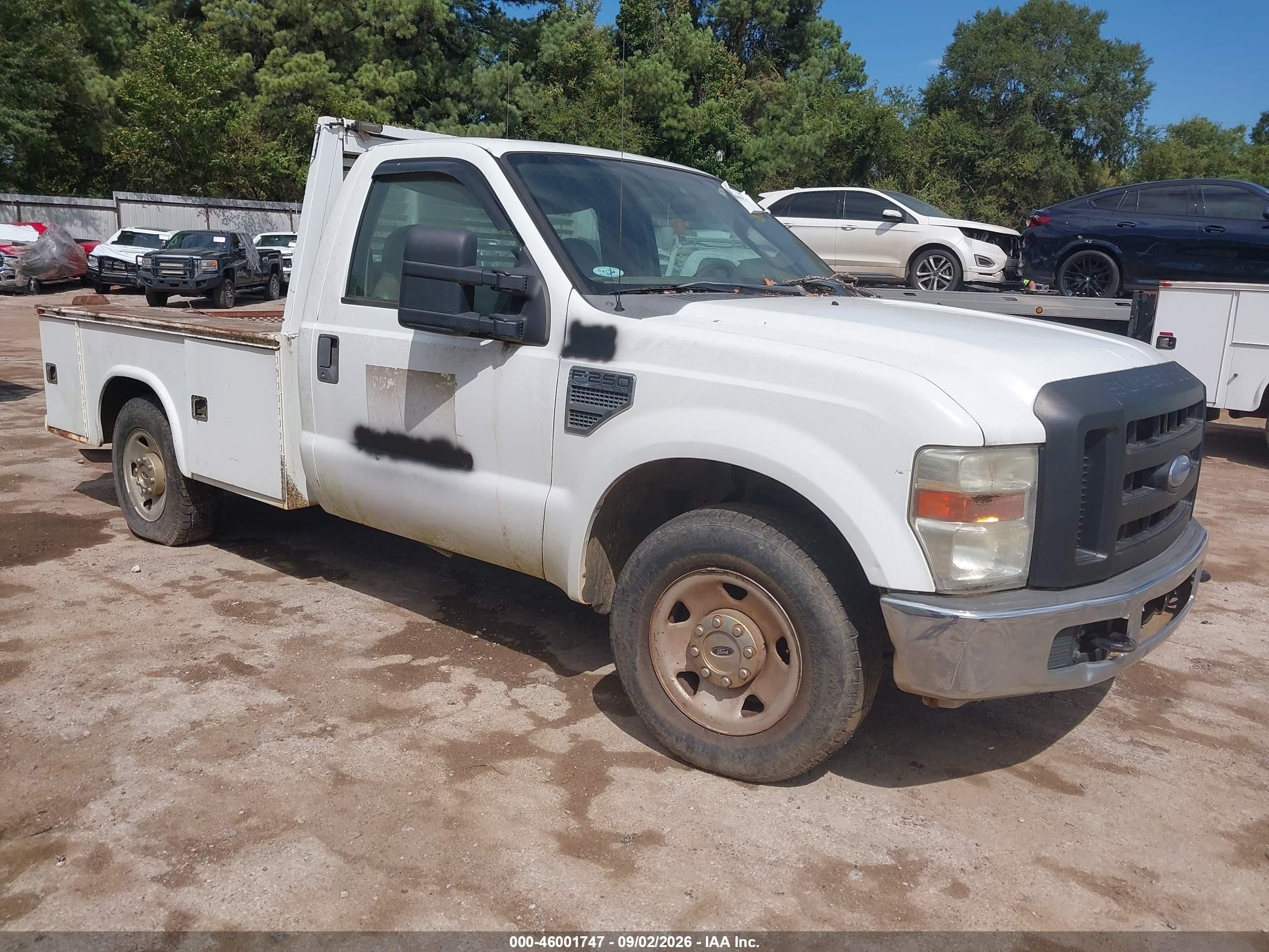 2008 Ford F-250 Xl/xlt White vin: 1FTNF205X8EB49168