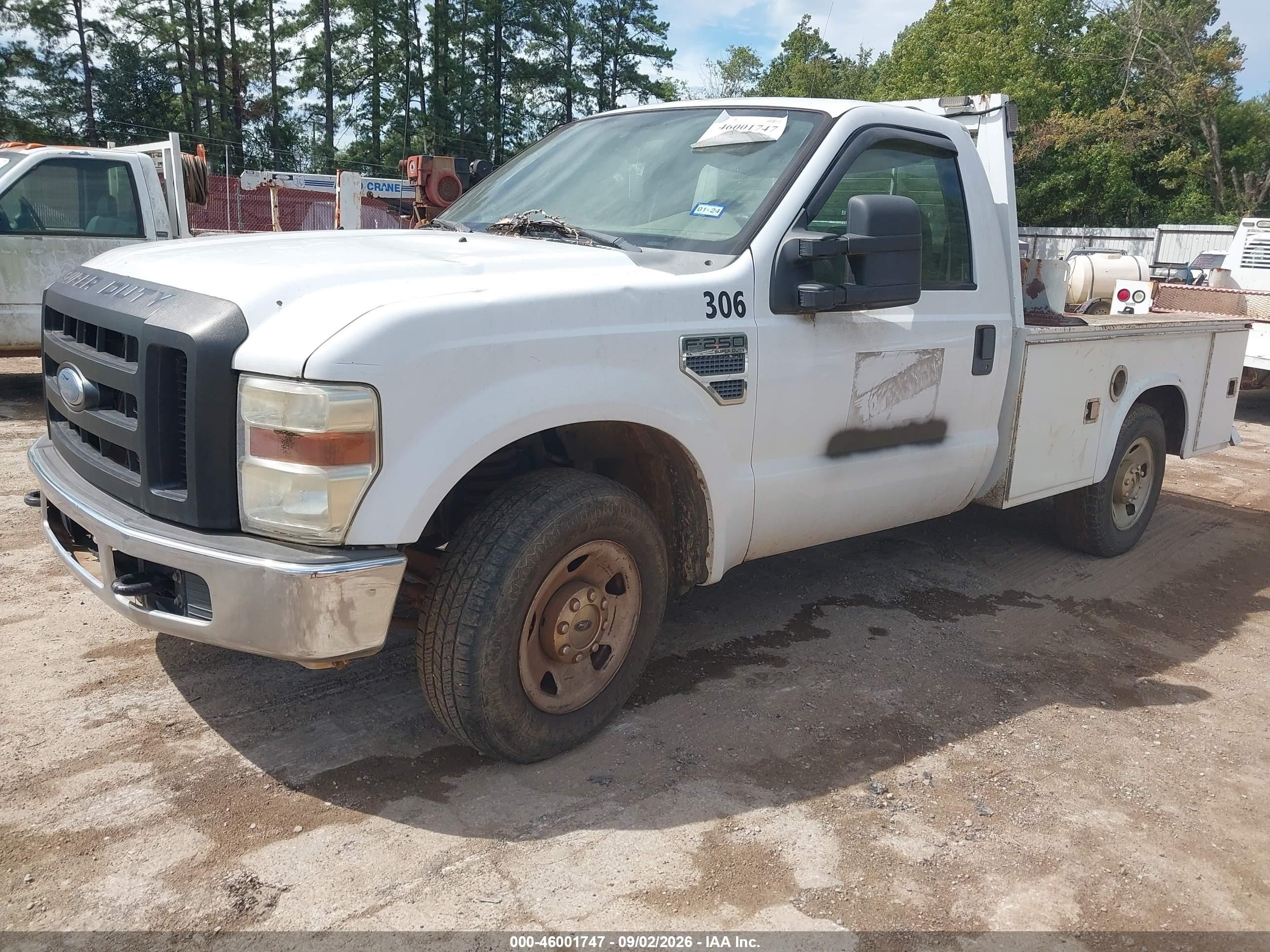 2008 Ford F-250 Xl/xlt White vin: 1FTNF205X8EB49168
