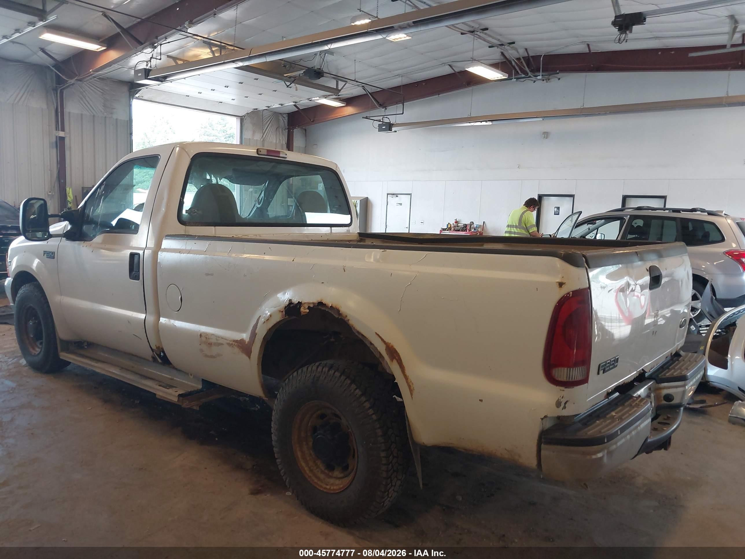 1999 Ford F-250 Lariat/xl/xlt White vin: 1FTNF20F1XEA57938