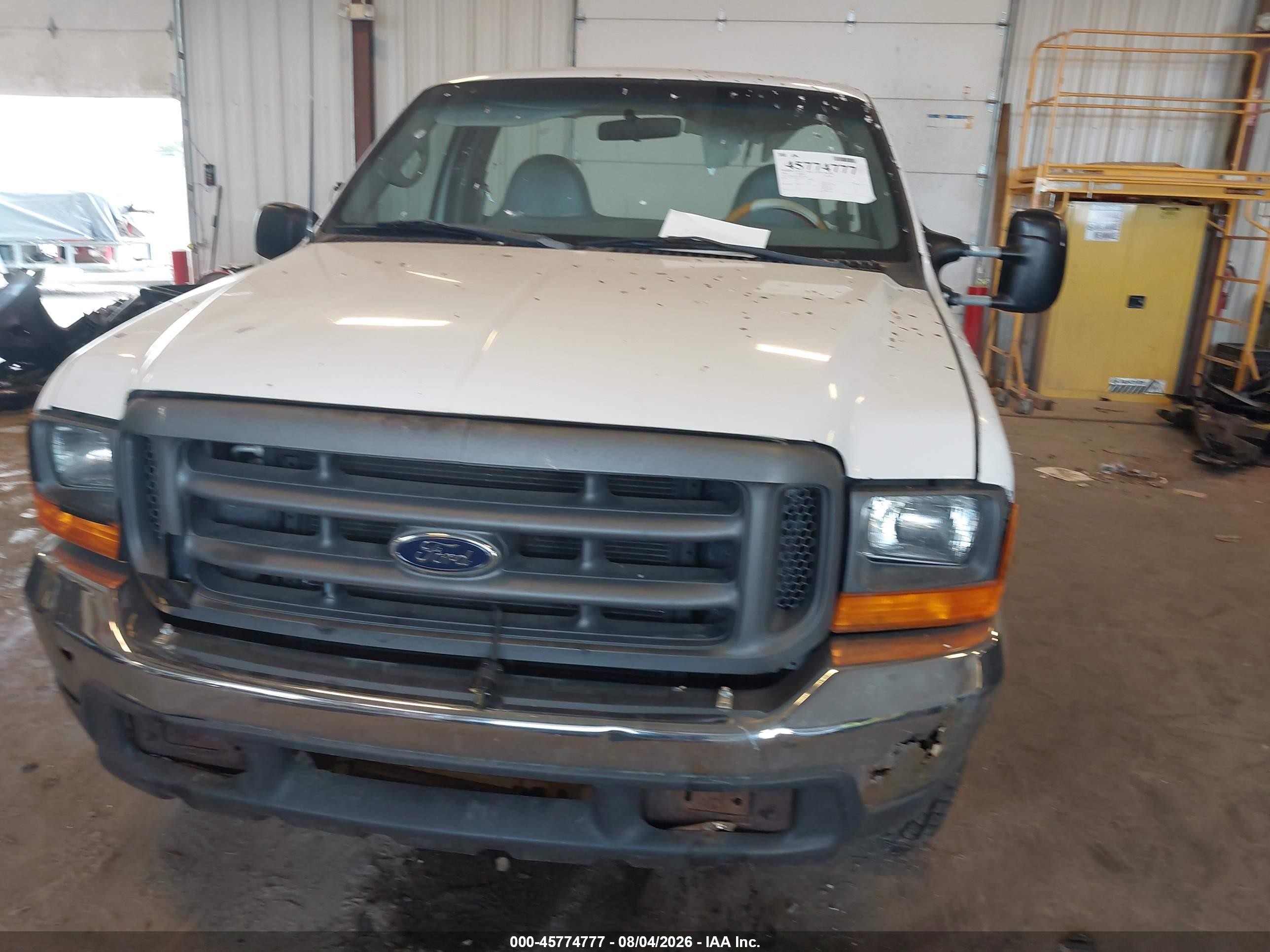 1999 Ford F-250 Lariat/xl/xlt White vin: 1FTNF20F1XEA57938