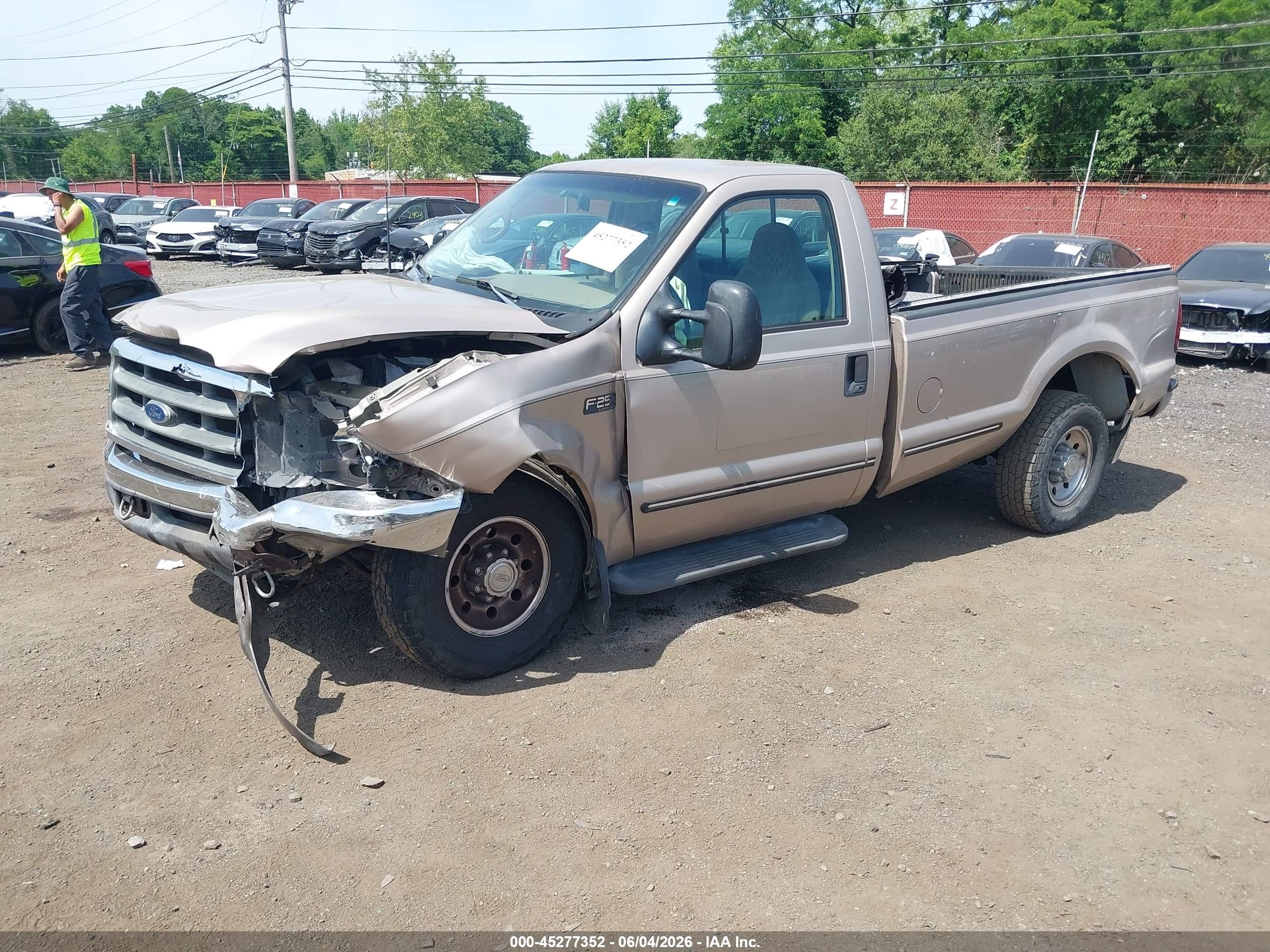 1999 Ford F-250 Lariat/xl/xlt Tan vin: 1FTNF20F6XEB38482