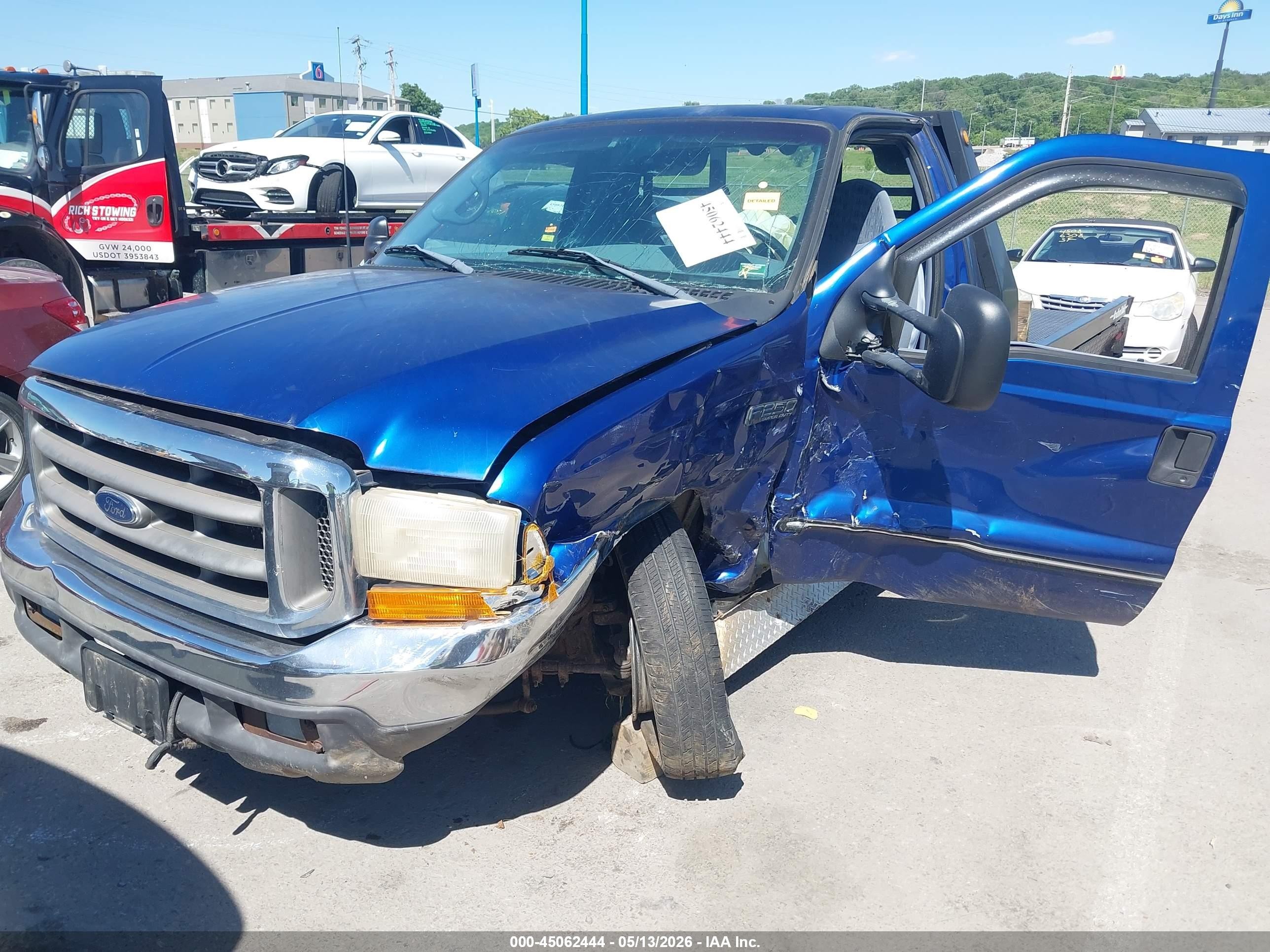 1999 Ford F-250 Lariat/xl/xlt Blue vin: 1FTNF20F7XEA77711