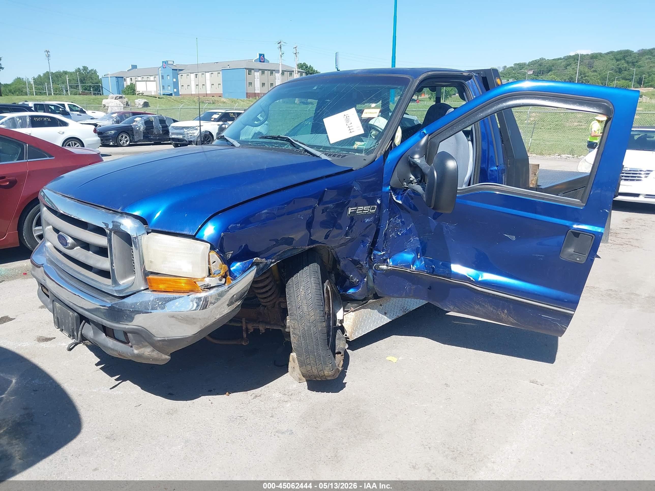 1999 Ford F-250 Lariat/xl/xlt Blue vin: 1FTNF20F7XEA77711