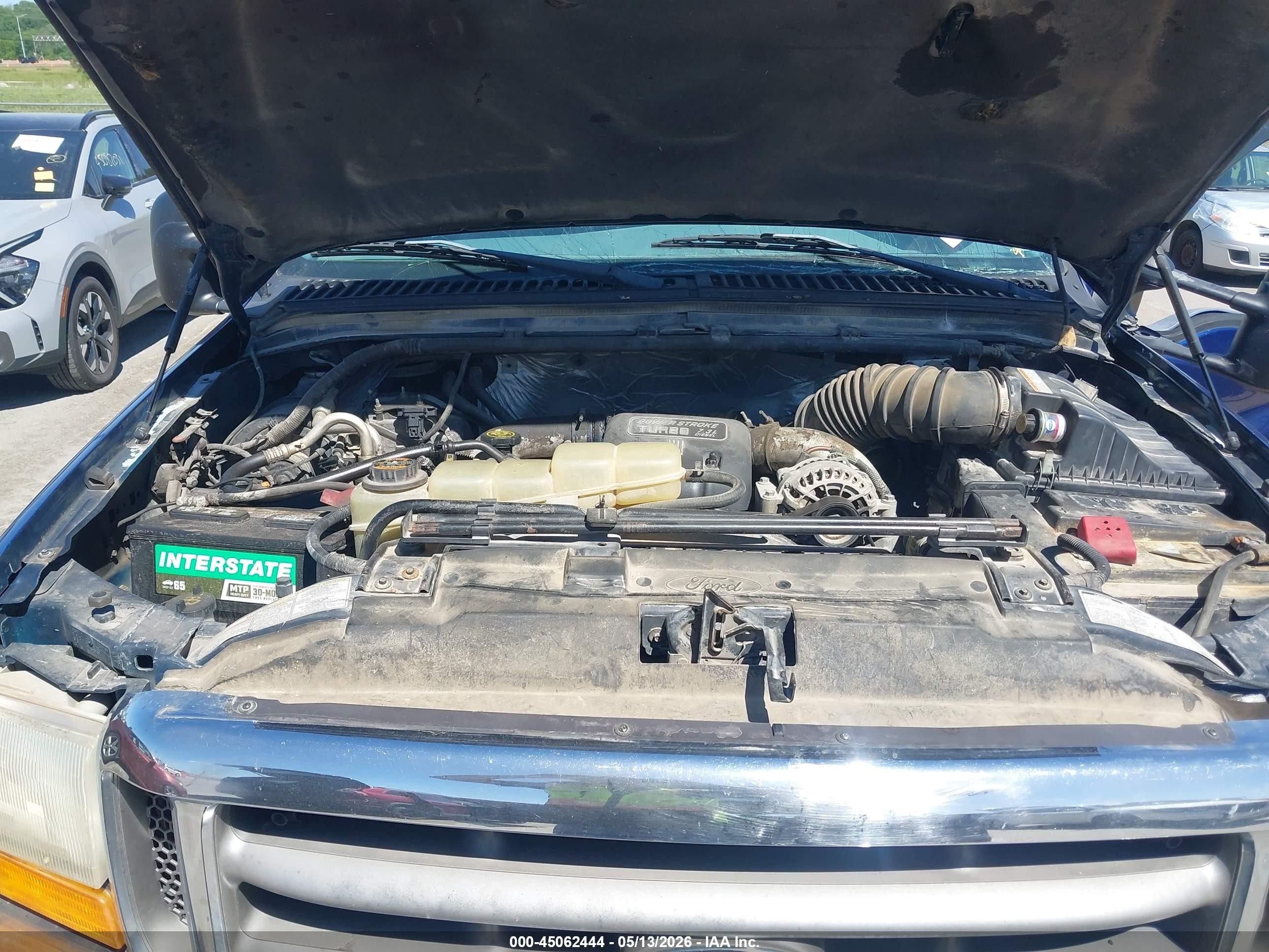 1999 Ford F-250 Lariat/xl/xlt Blue vin: 1FTNF20F7XEA77711