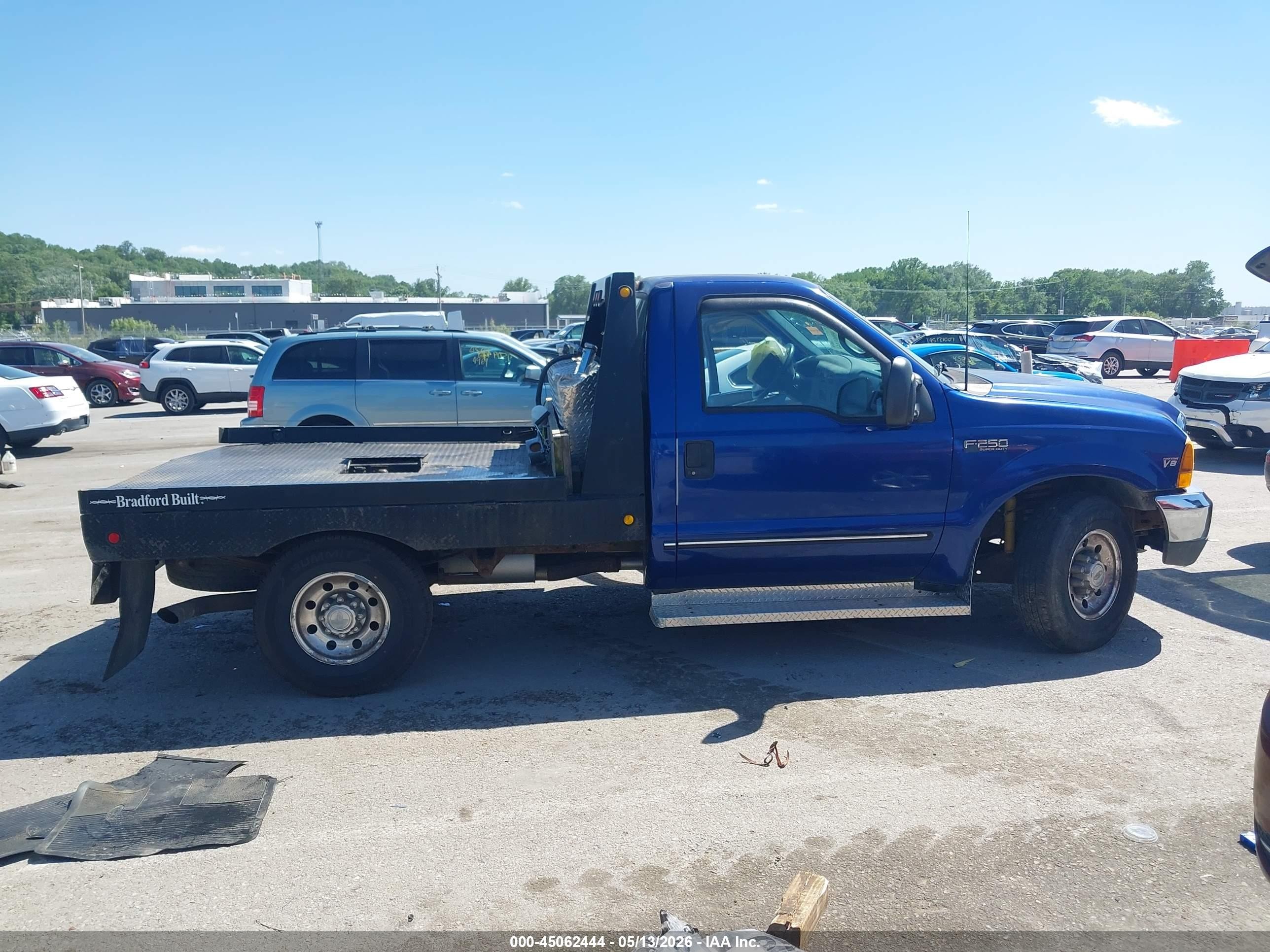 1999 Ford F-250 Lariat/xl/xlt Blue vin: 1FTNF20F7XEA77711