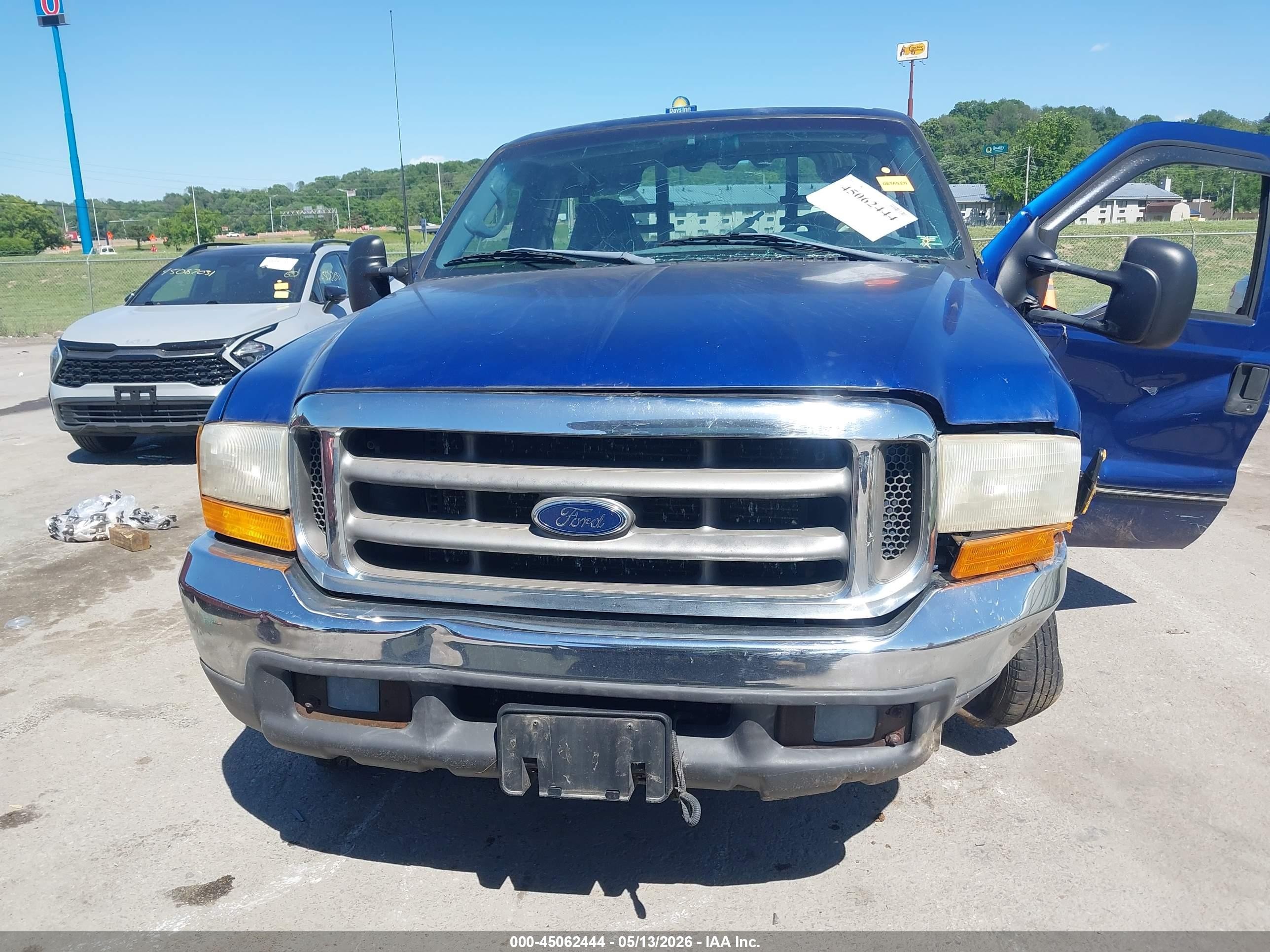 1999 Ford F-250 Lariat/xl/xlt Blue vin: 1FTNF20F7XEA77711
