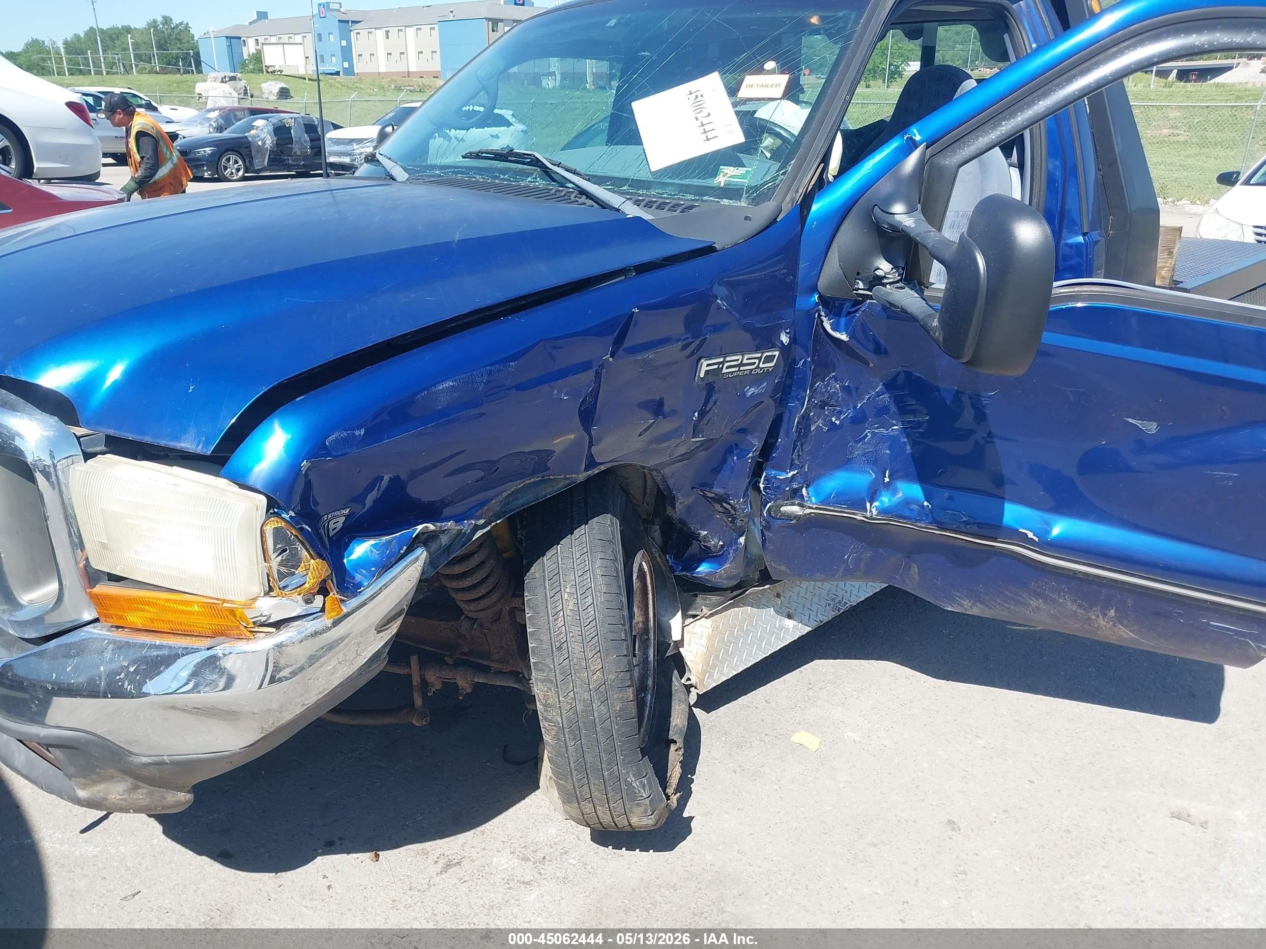 1999 Ford F-250 Lariat/xl/xlt Blue vin: 1FTNF20F7XEA77711