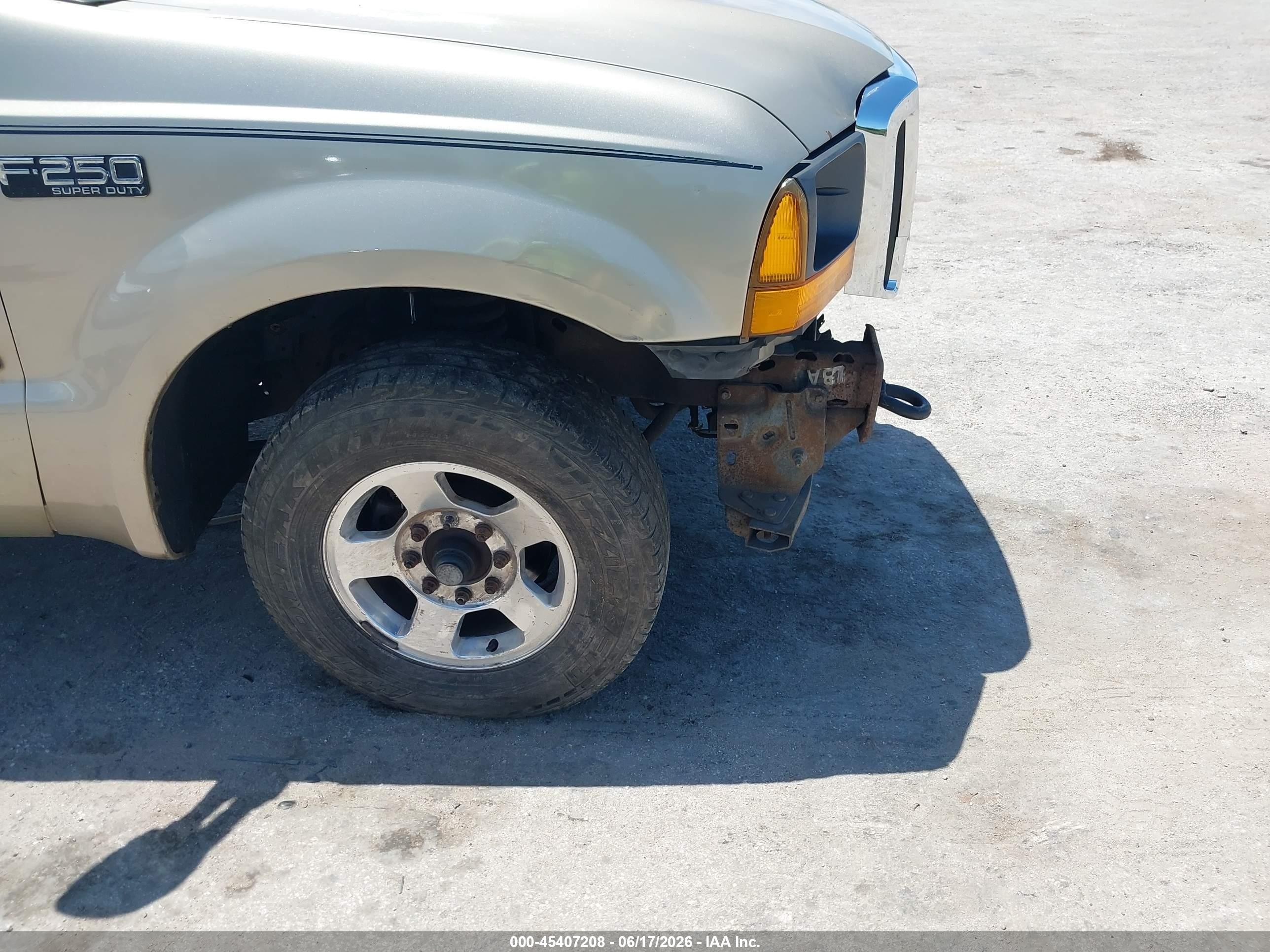 2001 Ford F-250 Xl/xlt Gold vin: 1FTNF20FX1EB82539