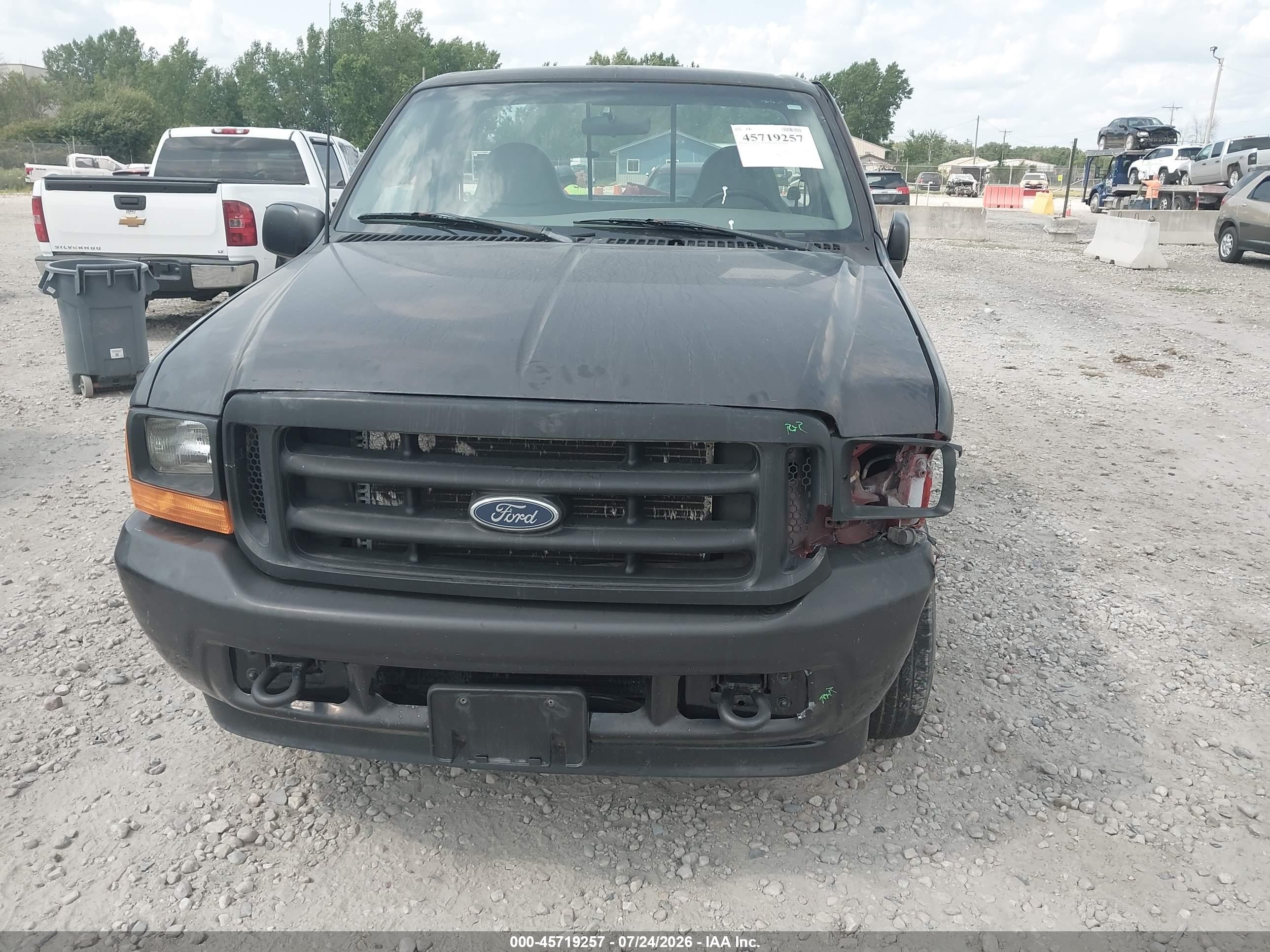 2001 Ford F-250 Xl/xlt Red vin: 1FTNF20L01EC09429