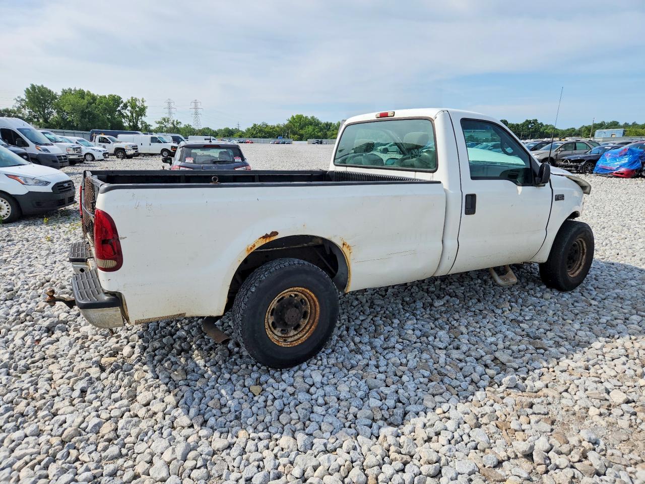2000 Ford F250 Super Duty White vin: 1FTNF20L0YED16992