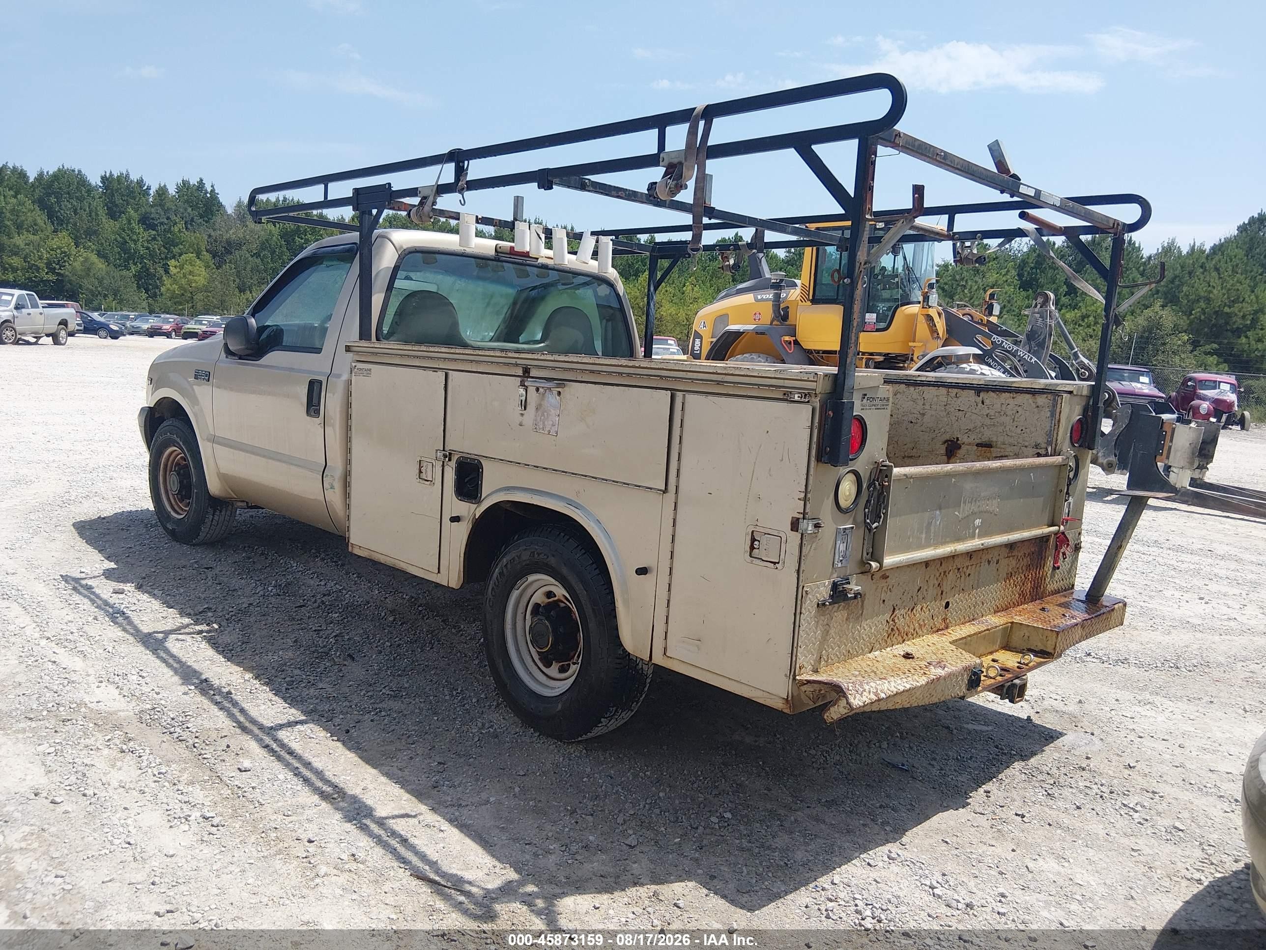 2001 Ford F250 Super Duty Beige vin: 1FTNF20L11EB70186