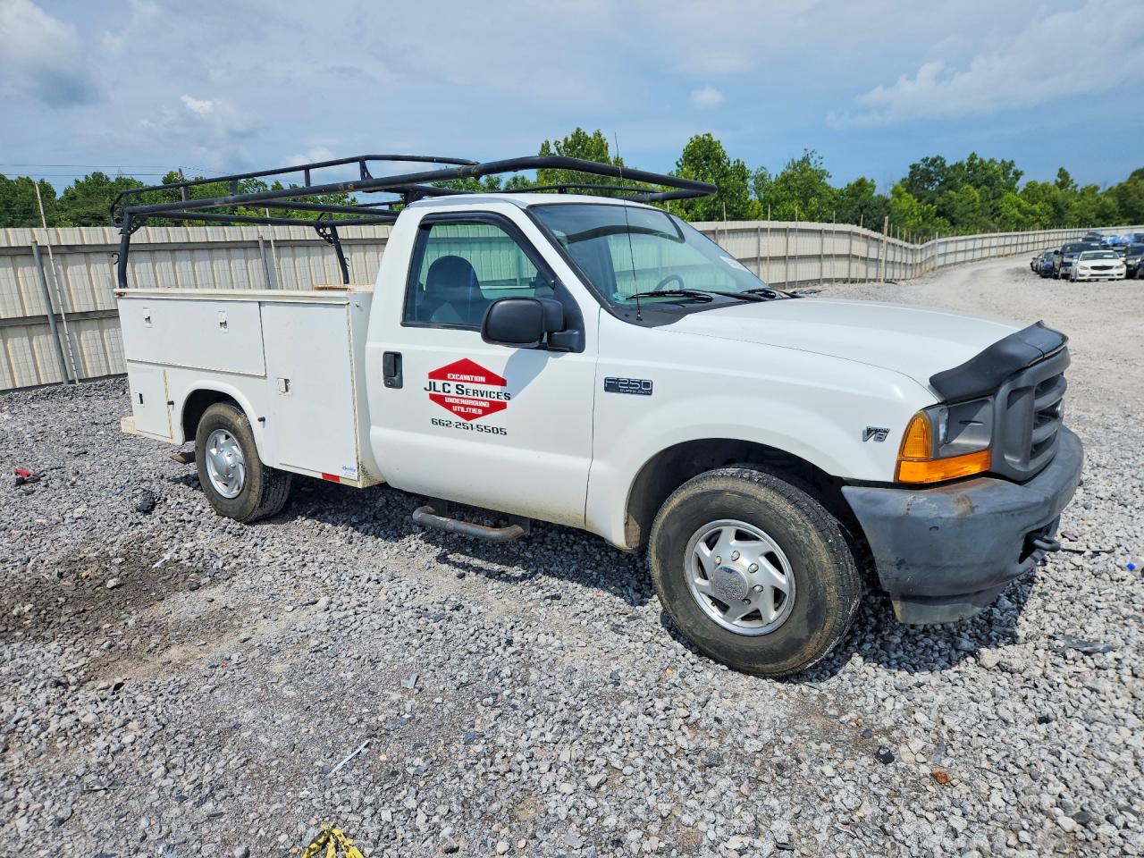 2001 Ford F250 Super Duty White vin: 1FTNF20L11ED45018