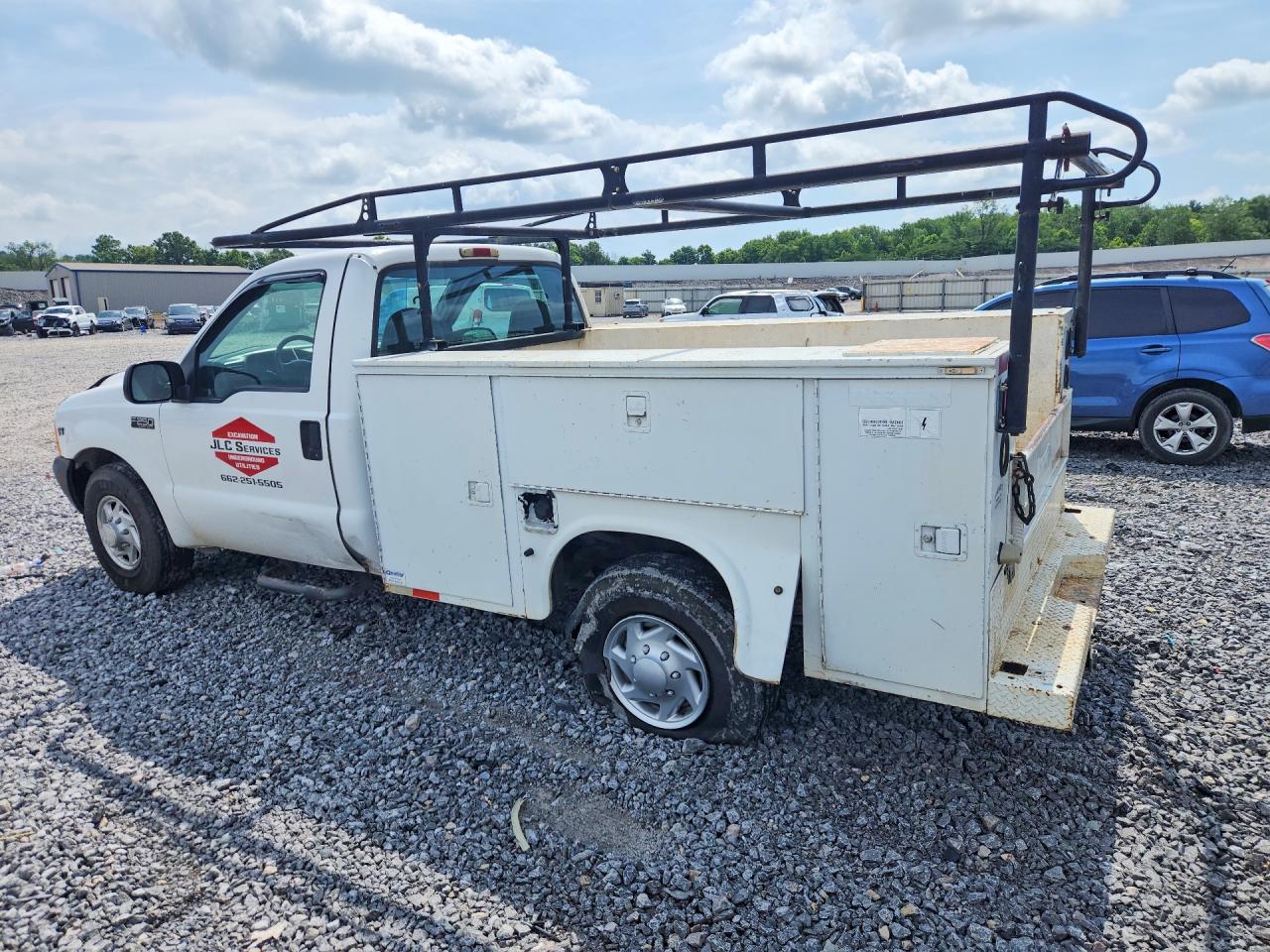 2001 Ford F250 Super Duty White vin: 1FTNF20L11ED45018