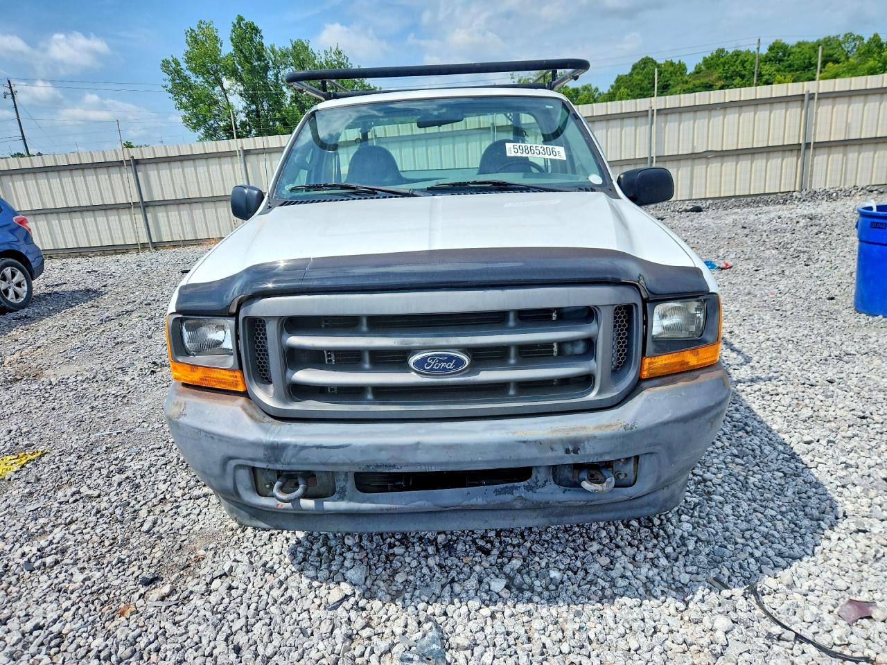 2001 Ford F250 Super Duty White vin: 1FTNF20L11ED45018