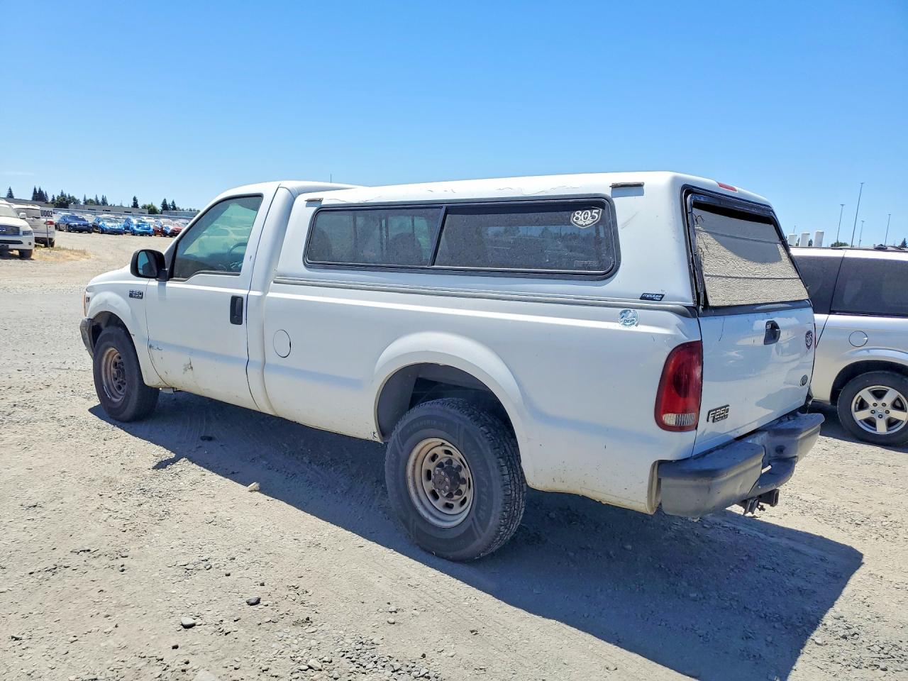 2001 Ford F-250 Super Duty White vin: 1FTNF20L21ED84135