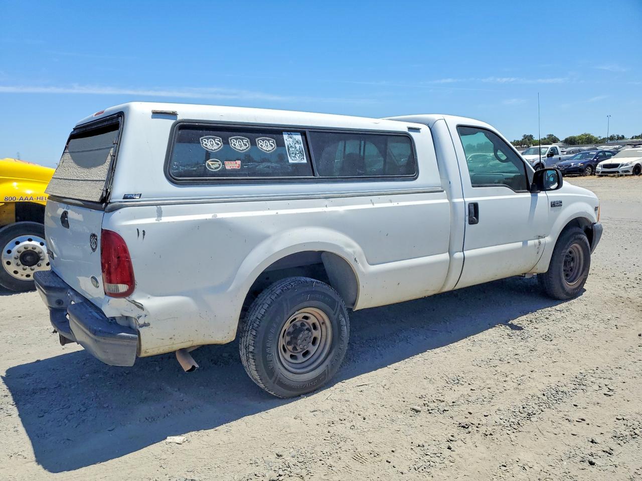 2001 Ford F-250 Super Duty White vin: 1FTNF20L21ED84135