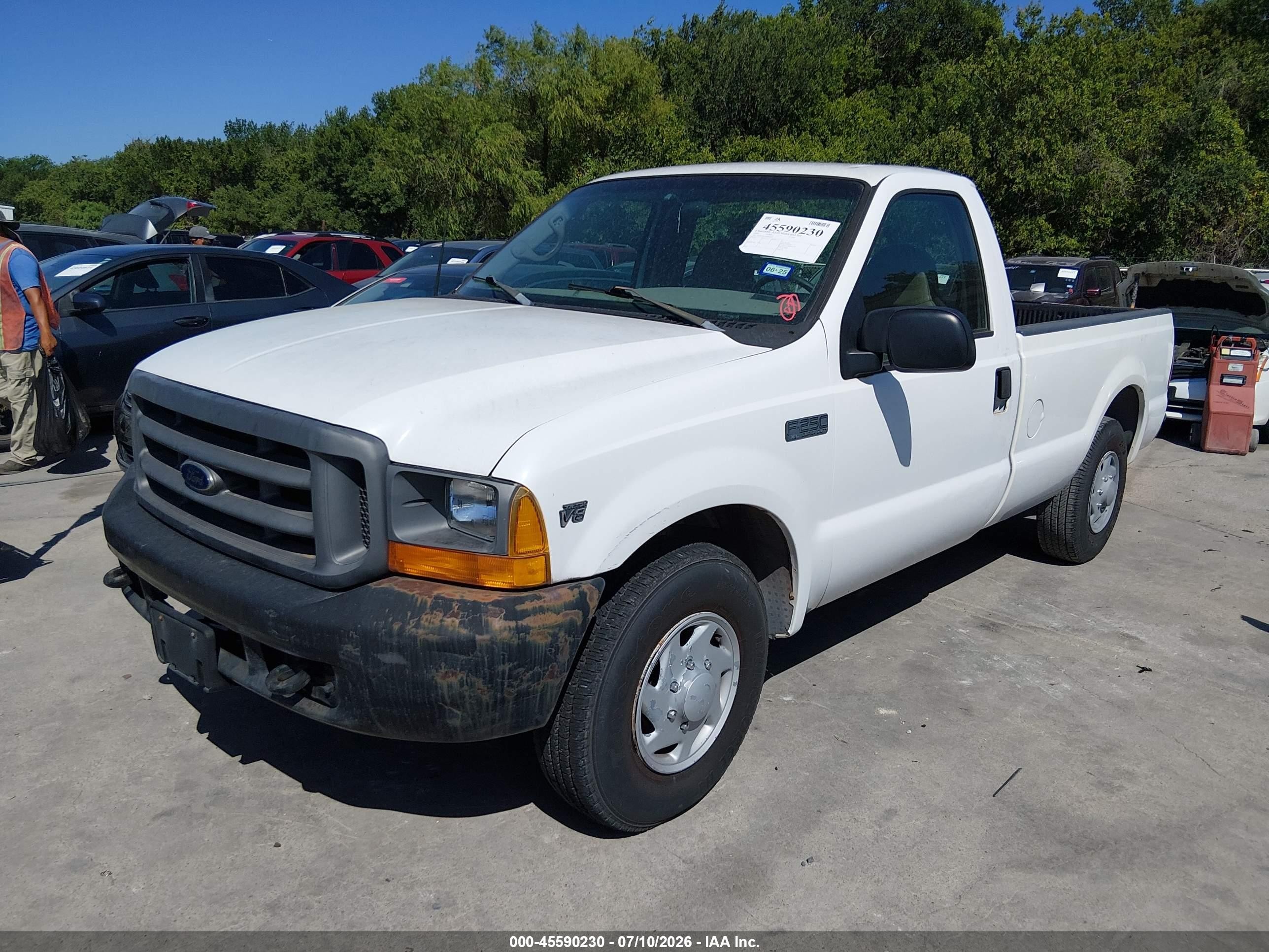 2000 Ford F-250 Lariat/xl/xlt Белый vin: 1FTNF20L2YEB95690