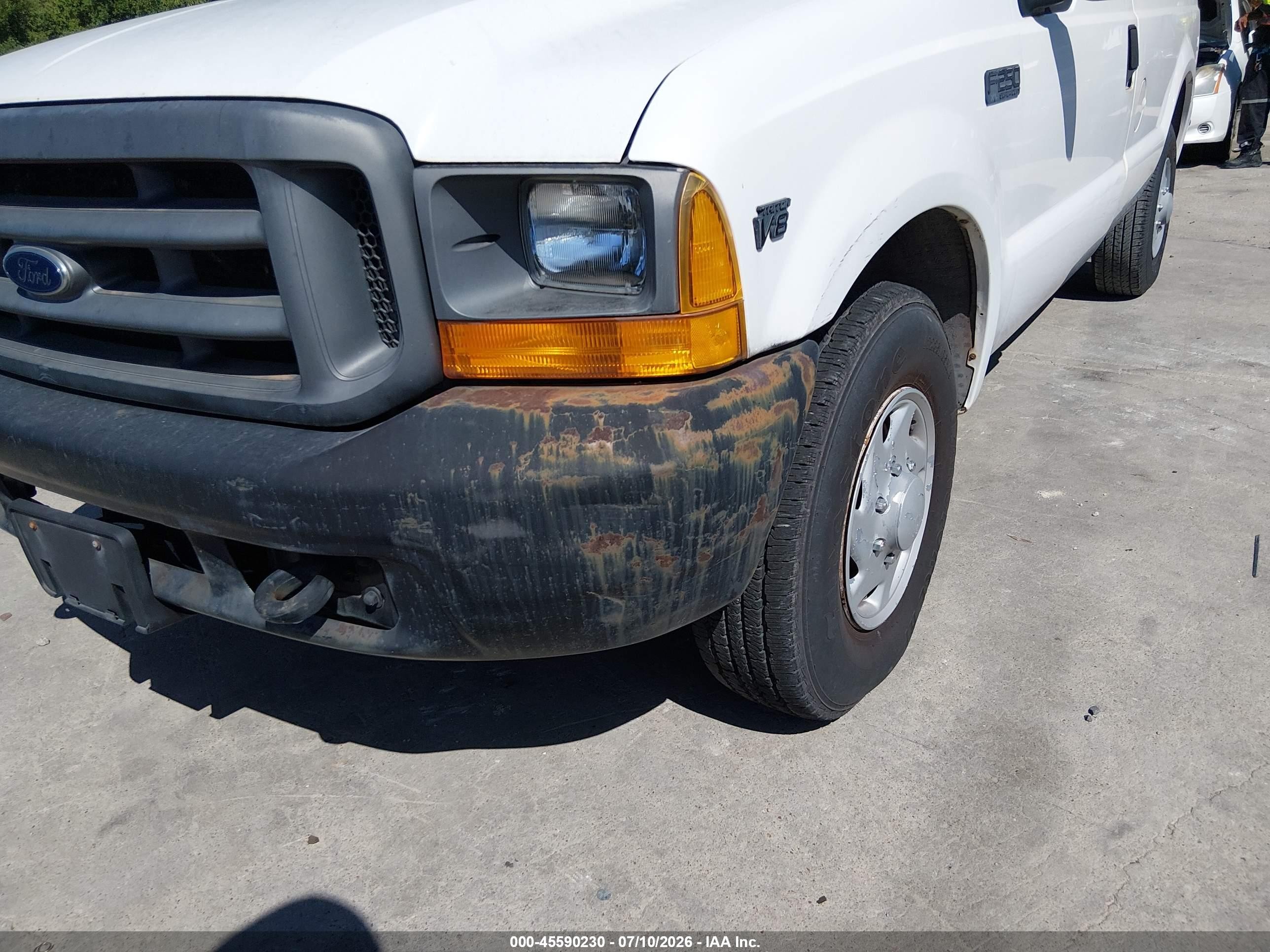 2000 Ford F-250 Lariat/xl/xlt Белый vin: 1FTNF20L2YEB95690
