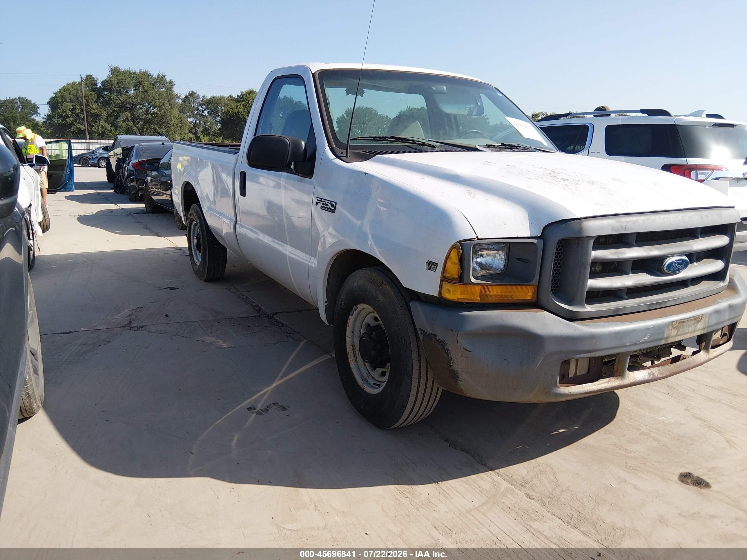 1999 Ford F-250 Lariat/xl/xlt White vin: 1FTNF20L3XEC11166