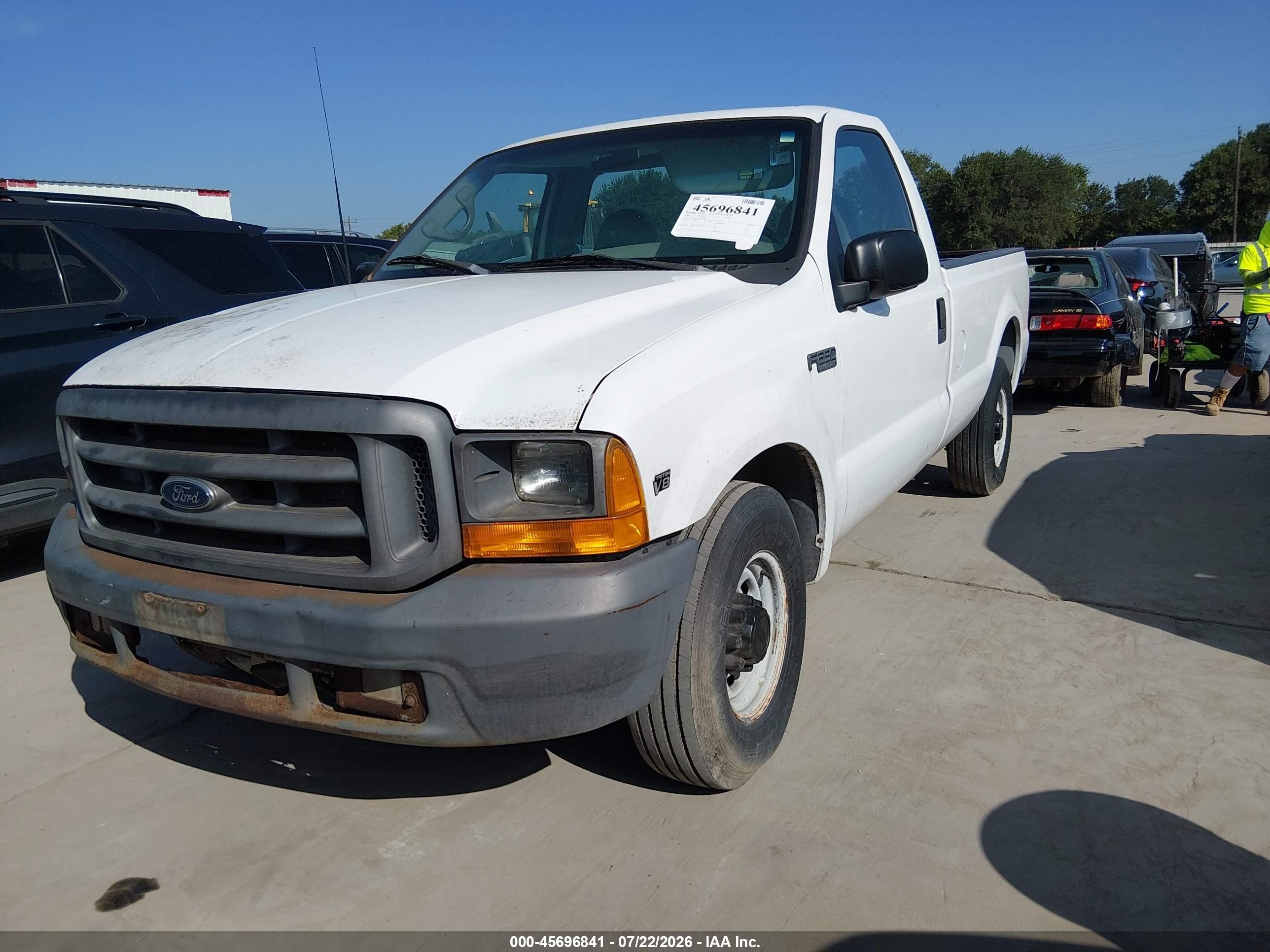 1999 Ford F-250 Lariat/xl/xlt White vin: 1FTNF20L3XEC11166