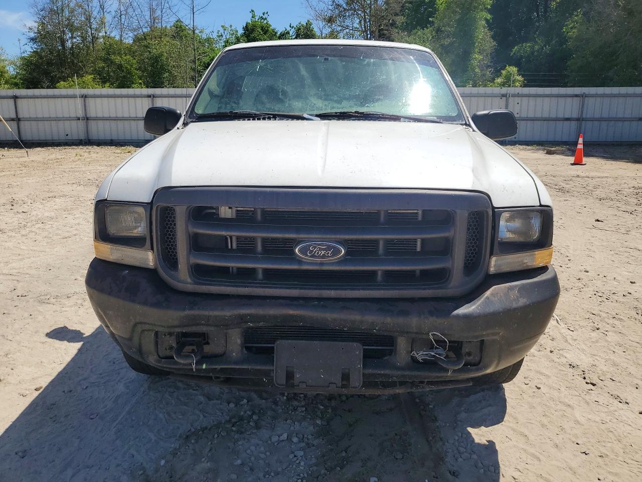 2004 Ford F250 Super Duty White vin: 1FTNF20L44EC65085