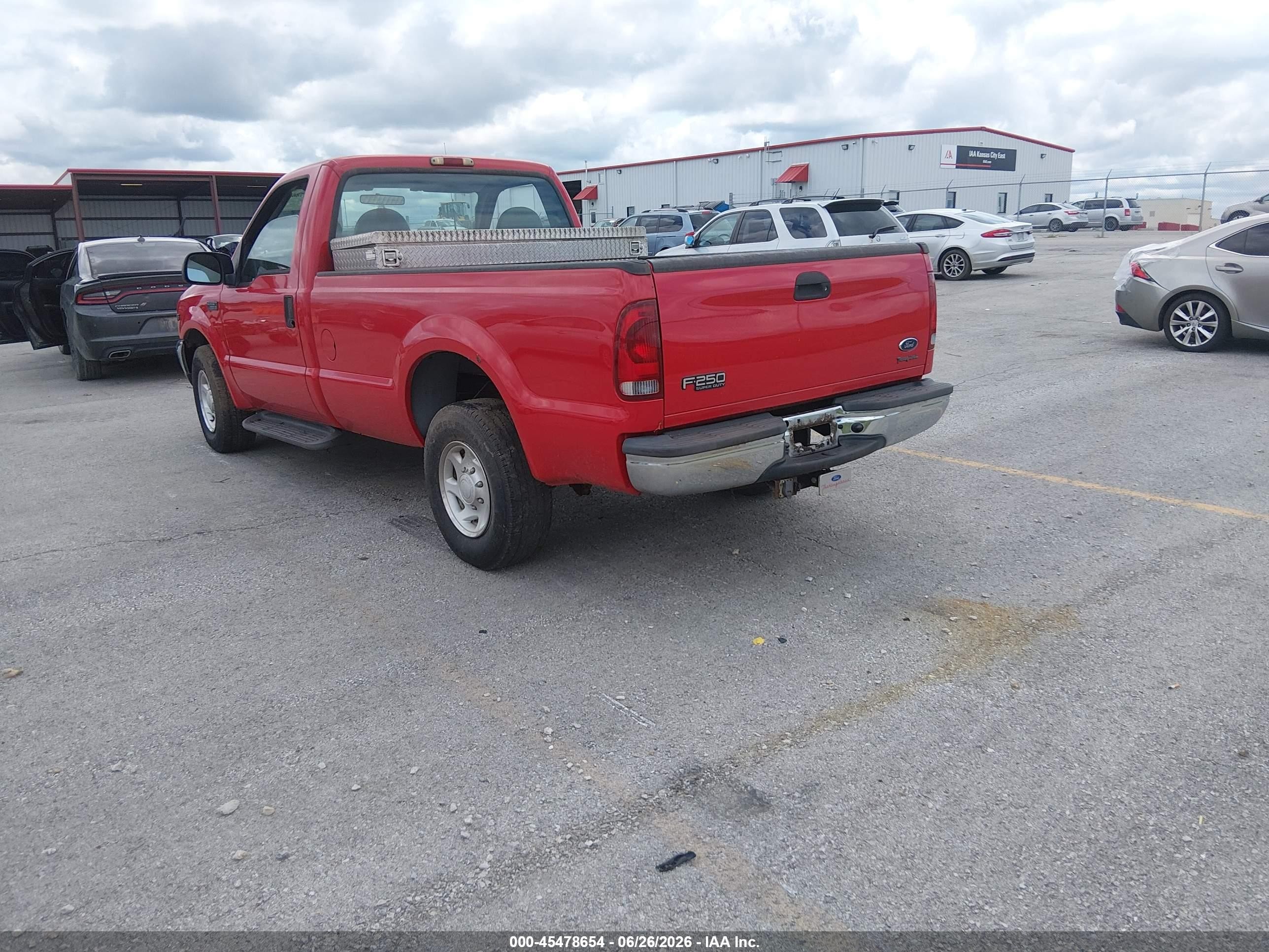 2002 Ford F-250 Xl/xlt Red vin: 1FTNF20L62ED10654