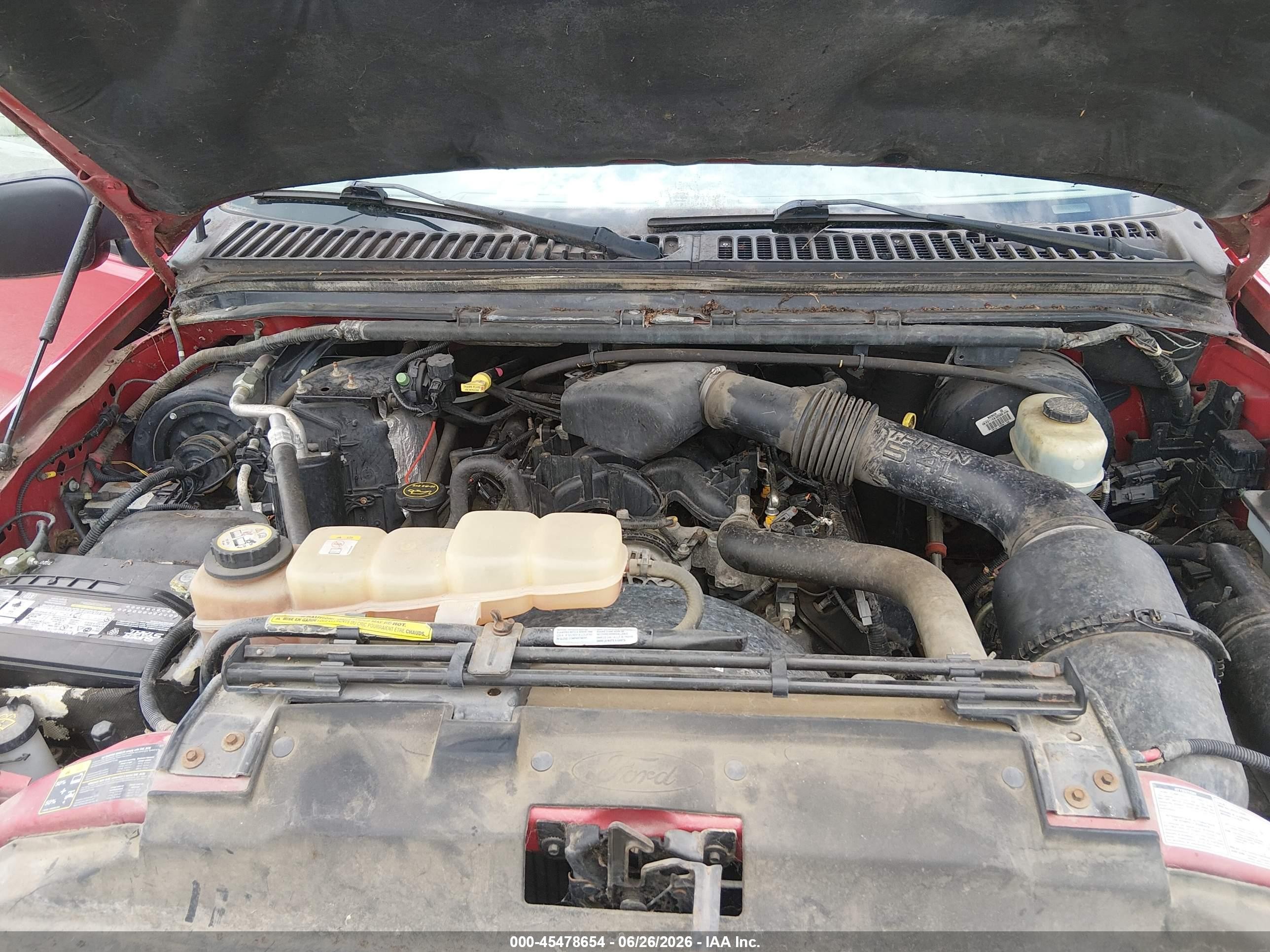 2002 Ford F-250 Xl/xlt Red vin: 1FTNF20L62ED10654