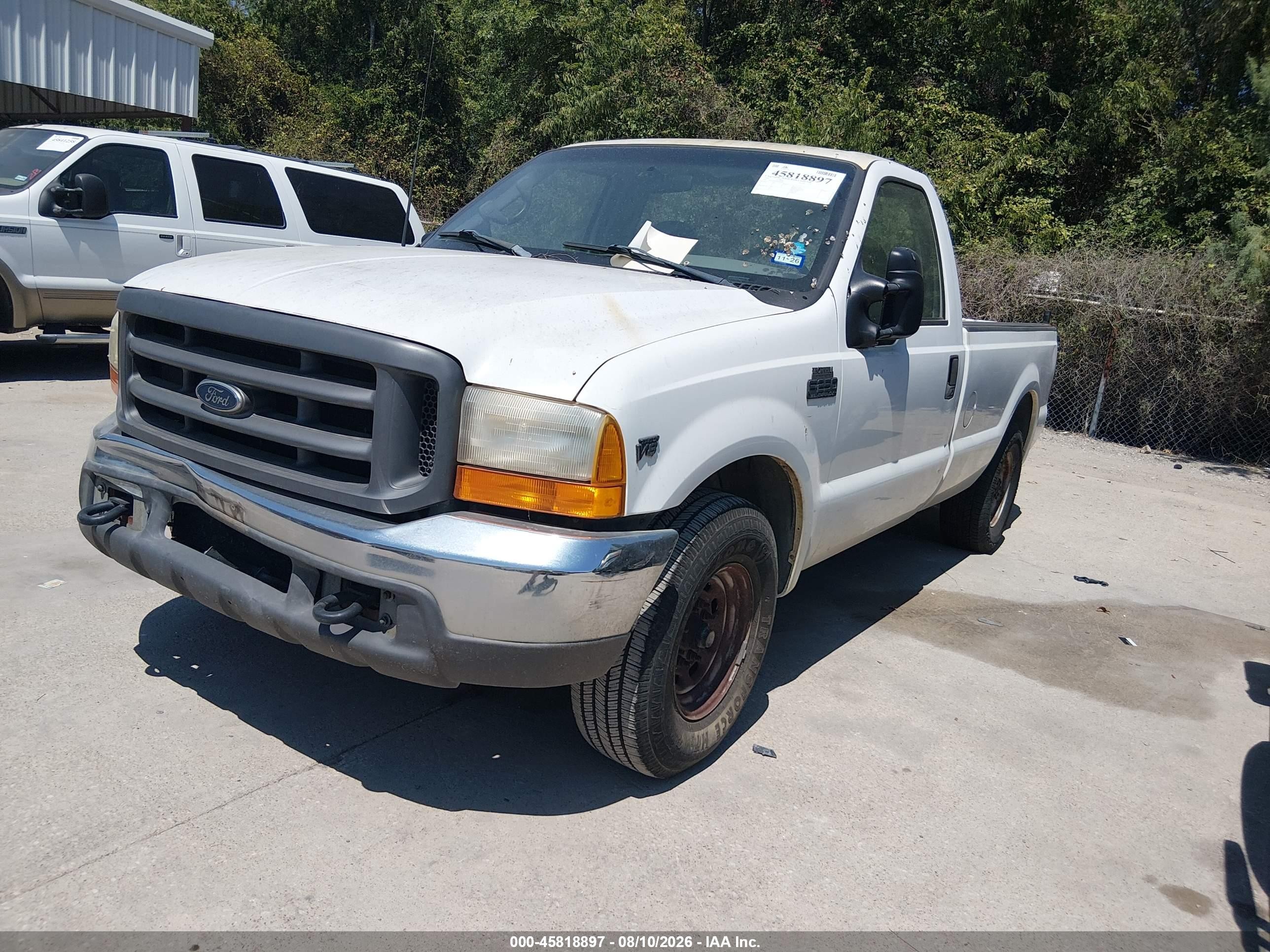 2000 Ford F-250 Lariat/xl/xlt White vin: 1FTNF20L6YED10887