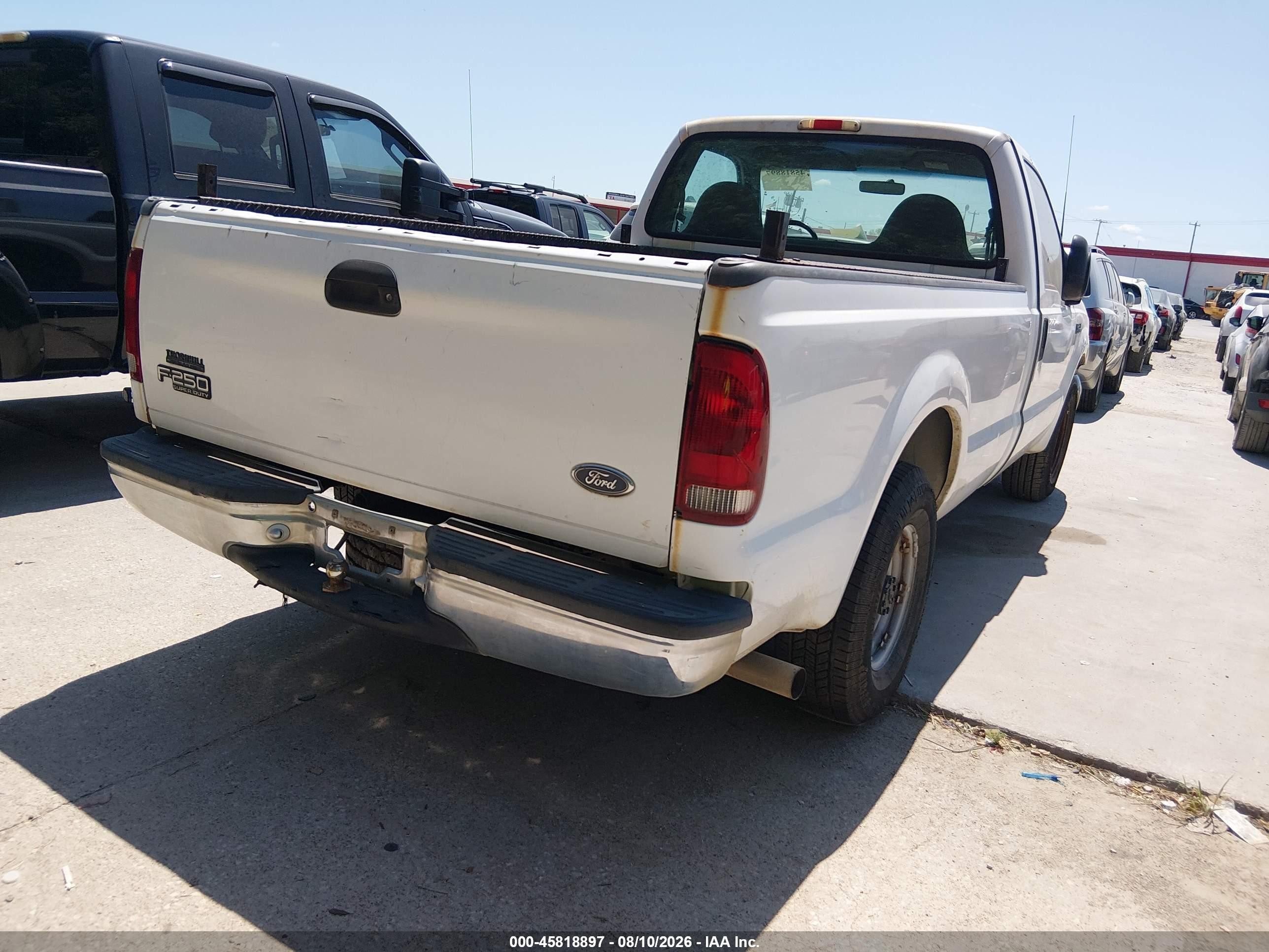 2000 Ford F-250 Lariat/xl/xlt White vin: 1FTNF20L6YED10887