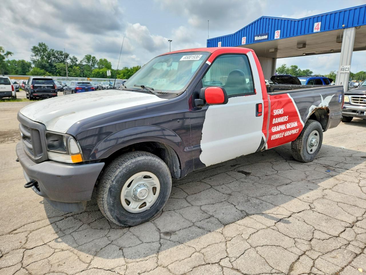2003 Ford F250 Super Duty White vin: 1FTNF20L73EA88188
