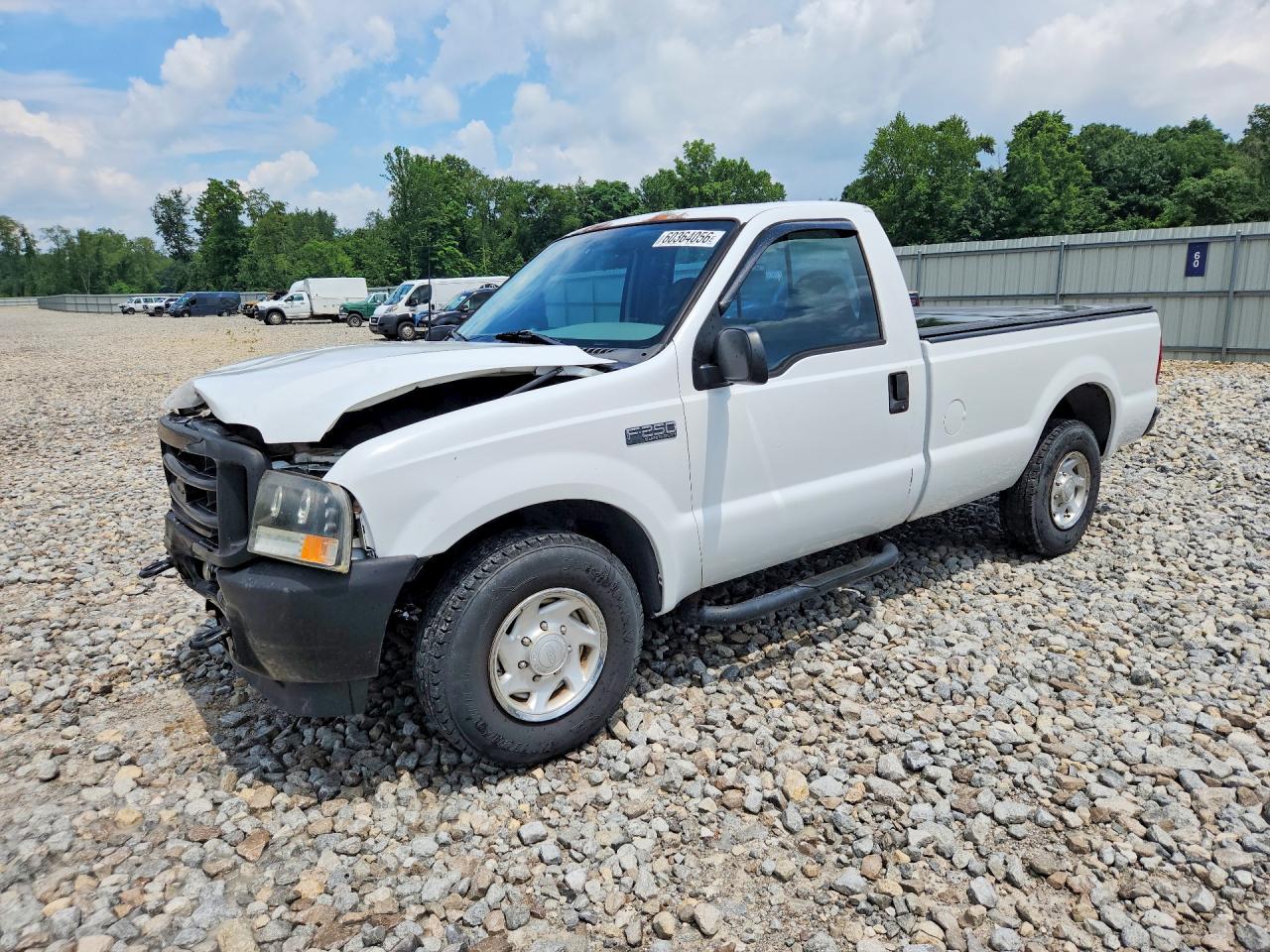 2003 Ford F250 Super Duty White vin: 1FTNF20L73ED67012