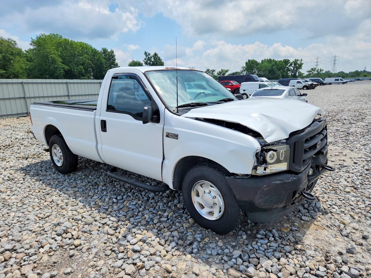 2003 Ford F250 Super Duty White vin: 1FTNF20L73ED67012