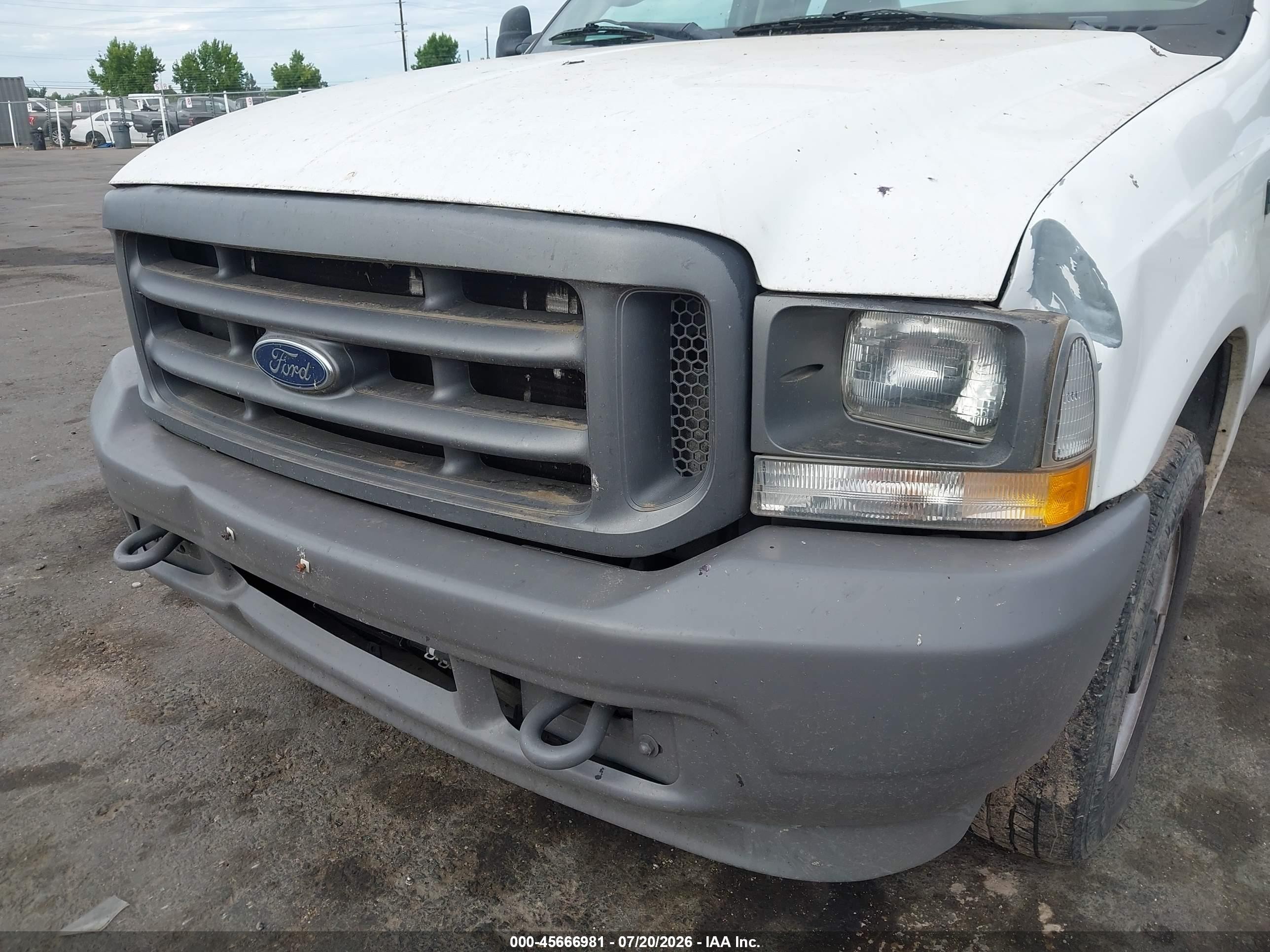 2004 Ford F-250 Xl/xlt White vin: 1FTNF20L84EC26354