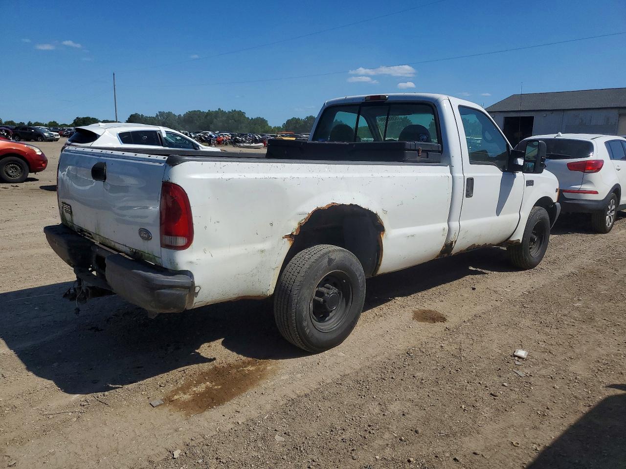 2001 Ford F250 Super Duty White vin: 1FTNF20L91EC58998