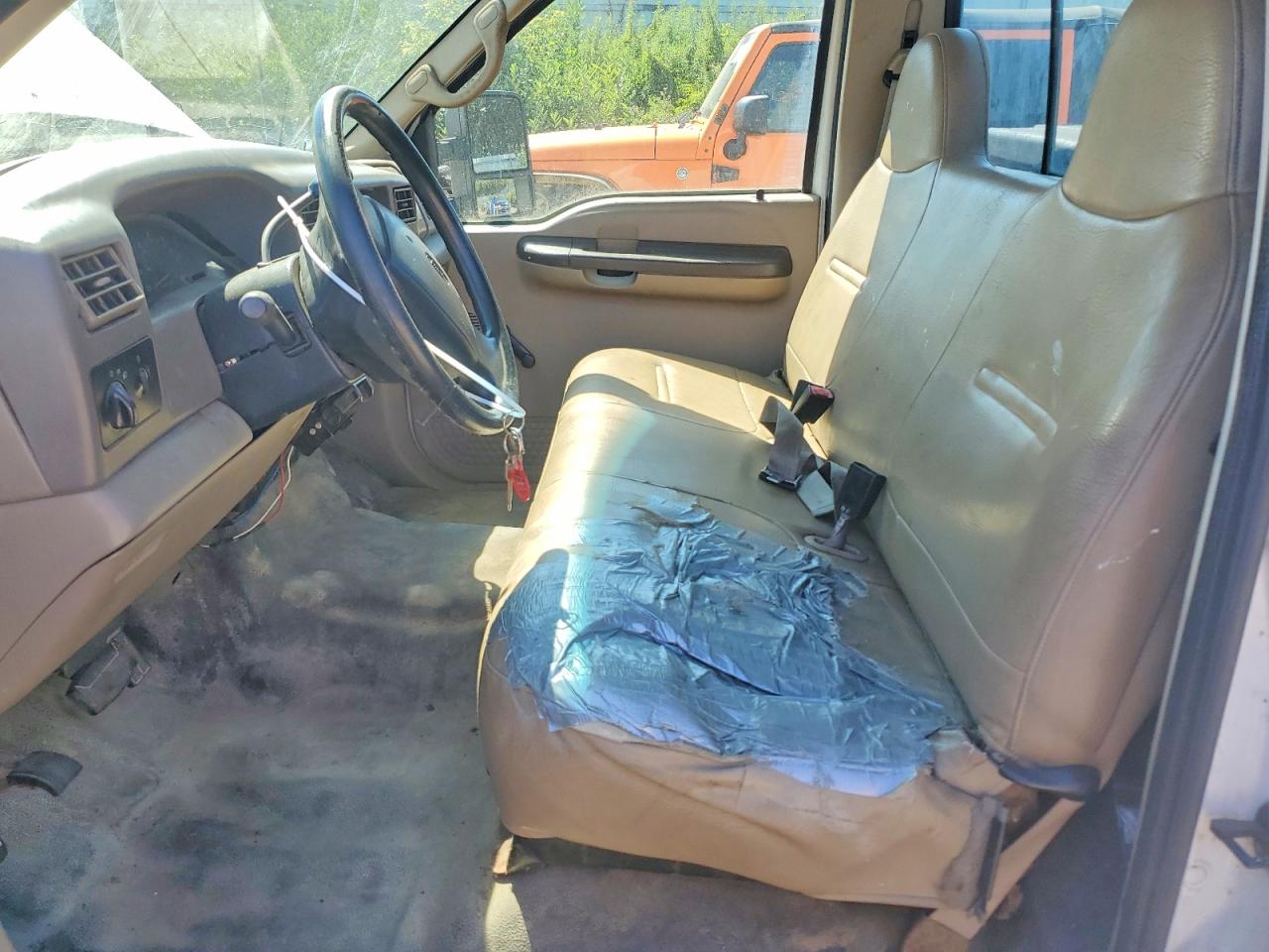 2001 Ford F250 Super Duty White vin: 1FTNF20L91EC58998