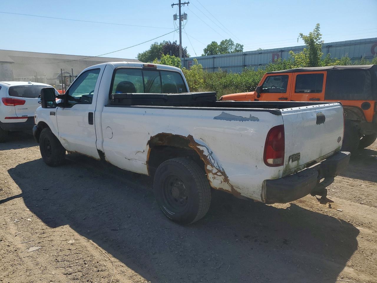 2001 Ford F250 Super Duty White vin: 1FTNF20L91EC58998