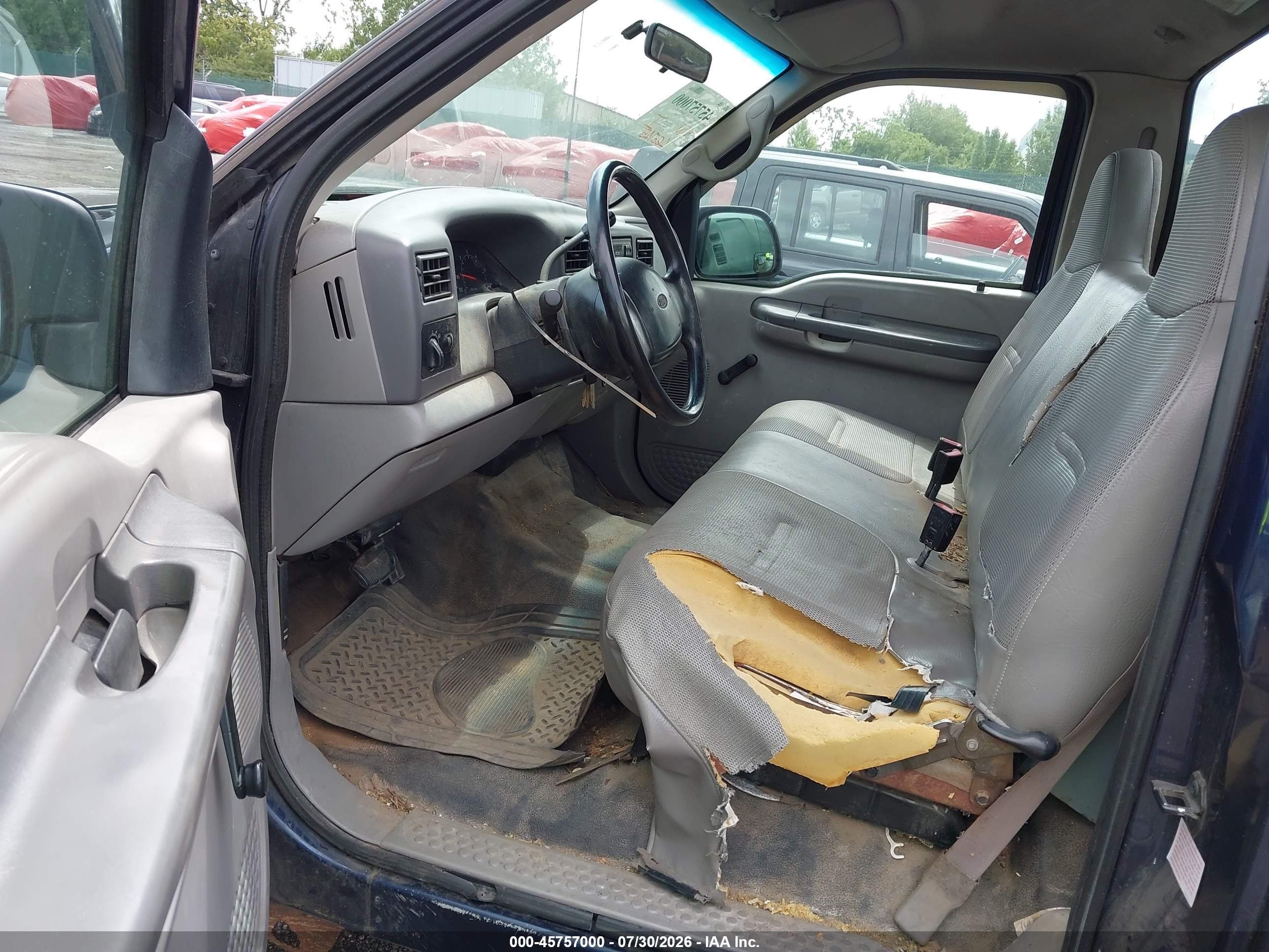 2001 Ford F-250   Blue vin: 1FTNF20LX1ED08226