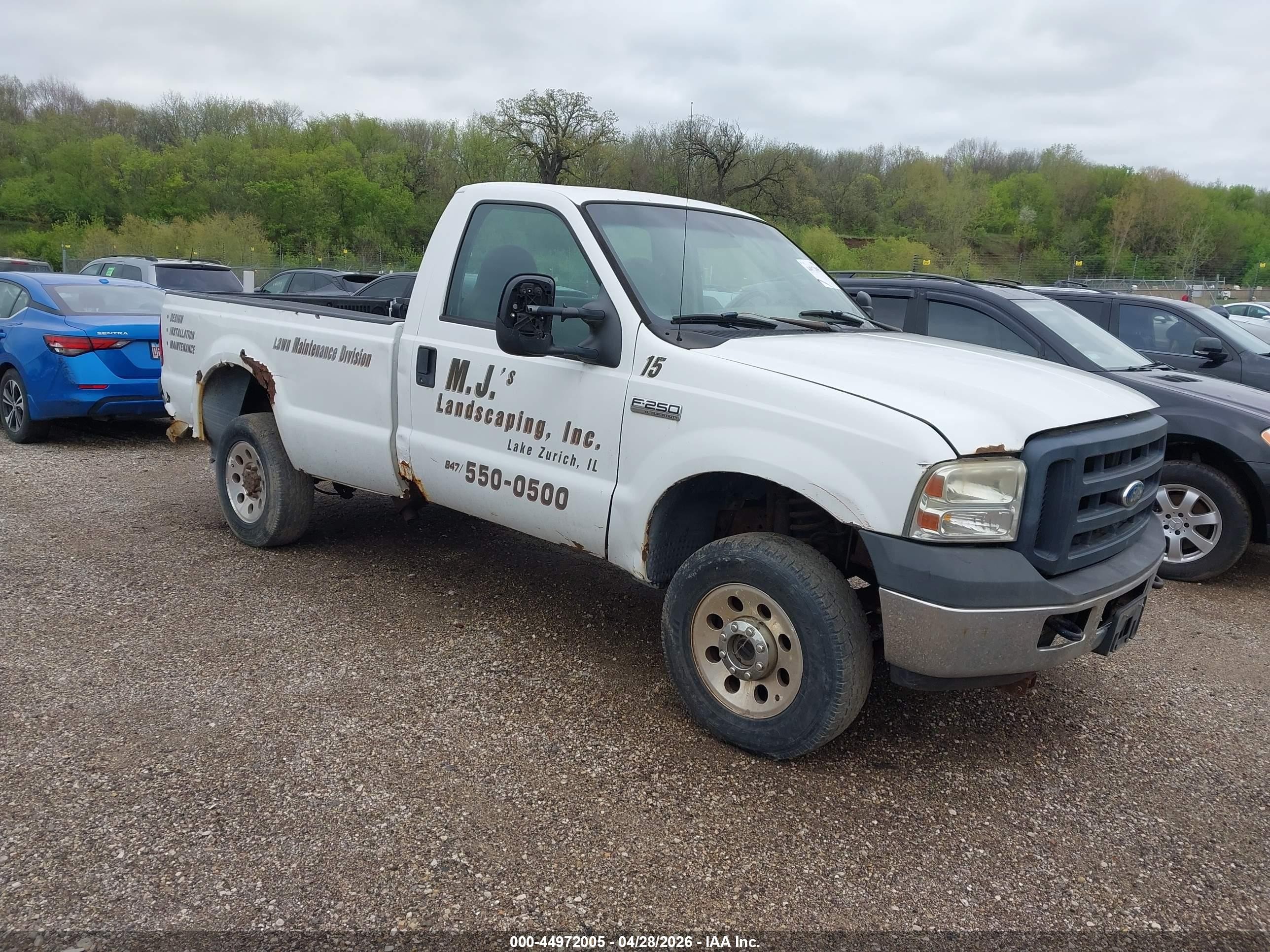 2007 Ford F-250 Xl/xlt White vin: 1FTNF21507EB33638