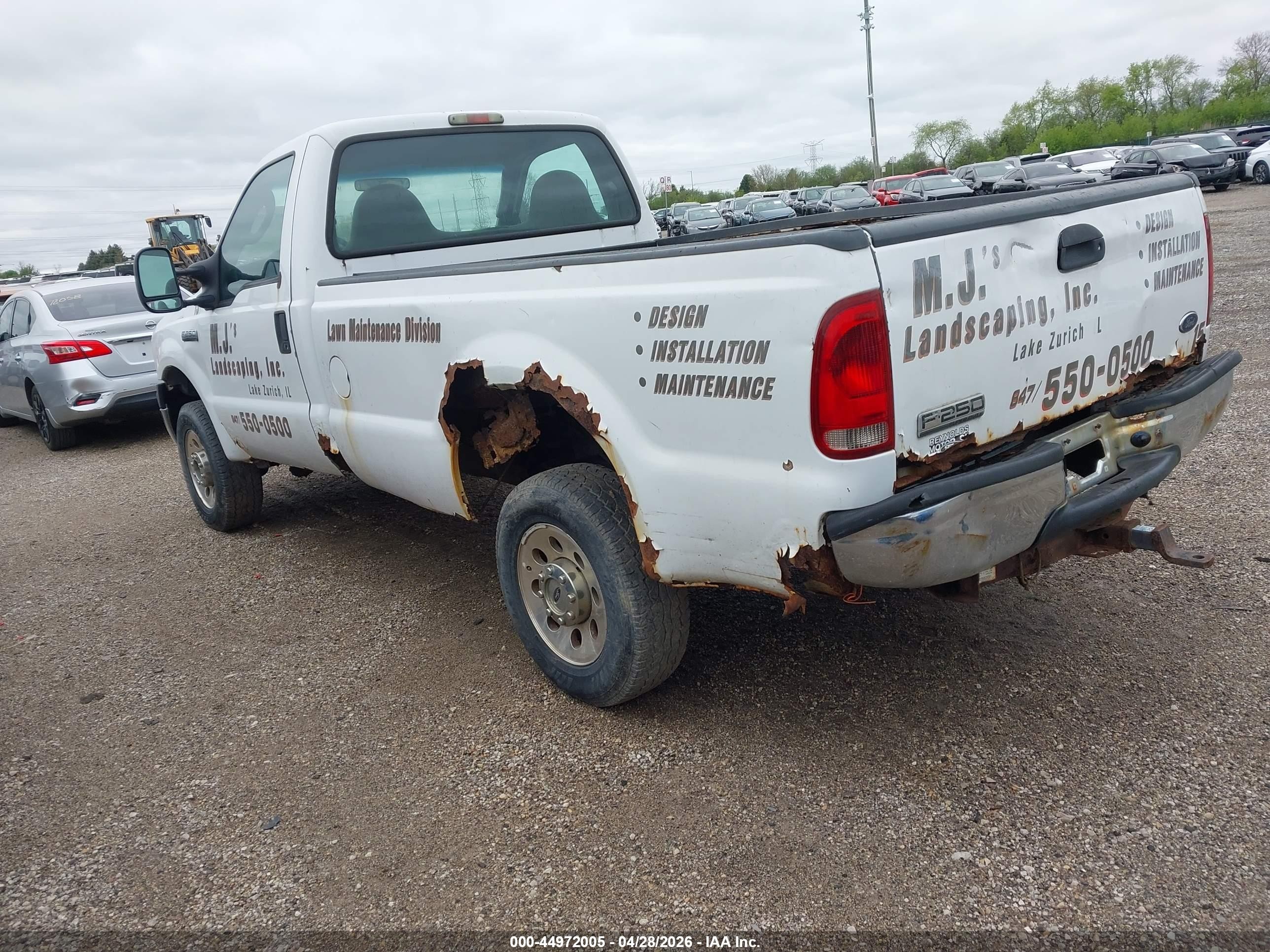 2007 Ford F-250 Xl/xlt White vin: 1FTNF21507EB33638