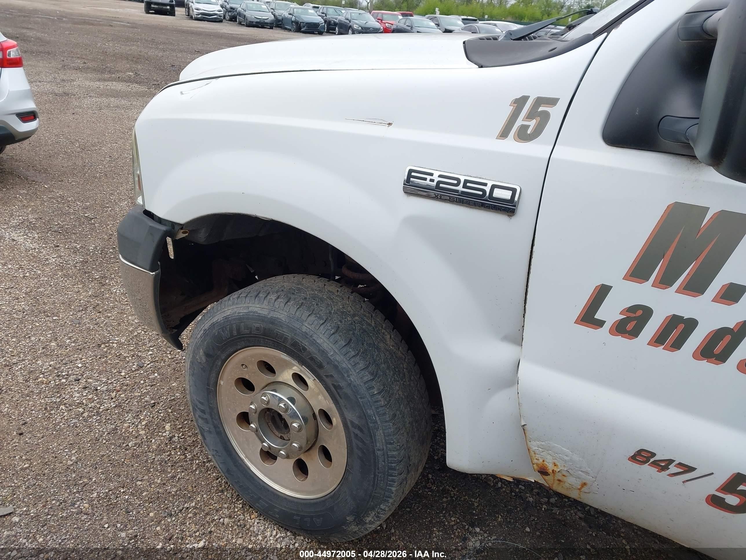 2007 Ford F-250 Xl/xlt White vin: 1FTNF21507EB33638