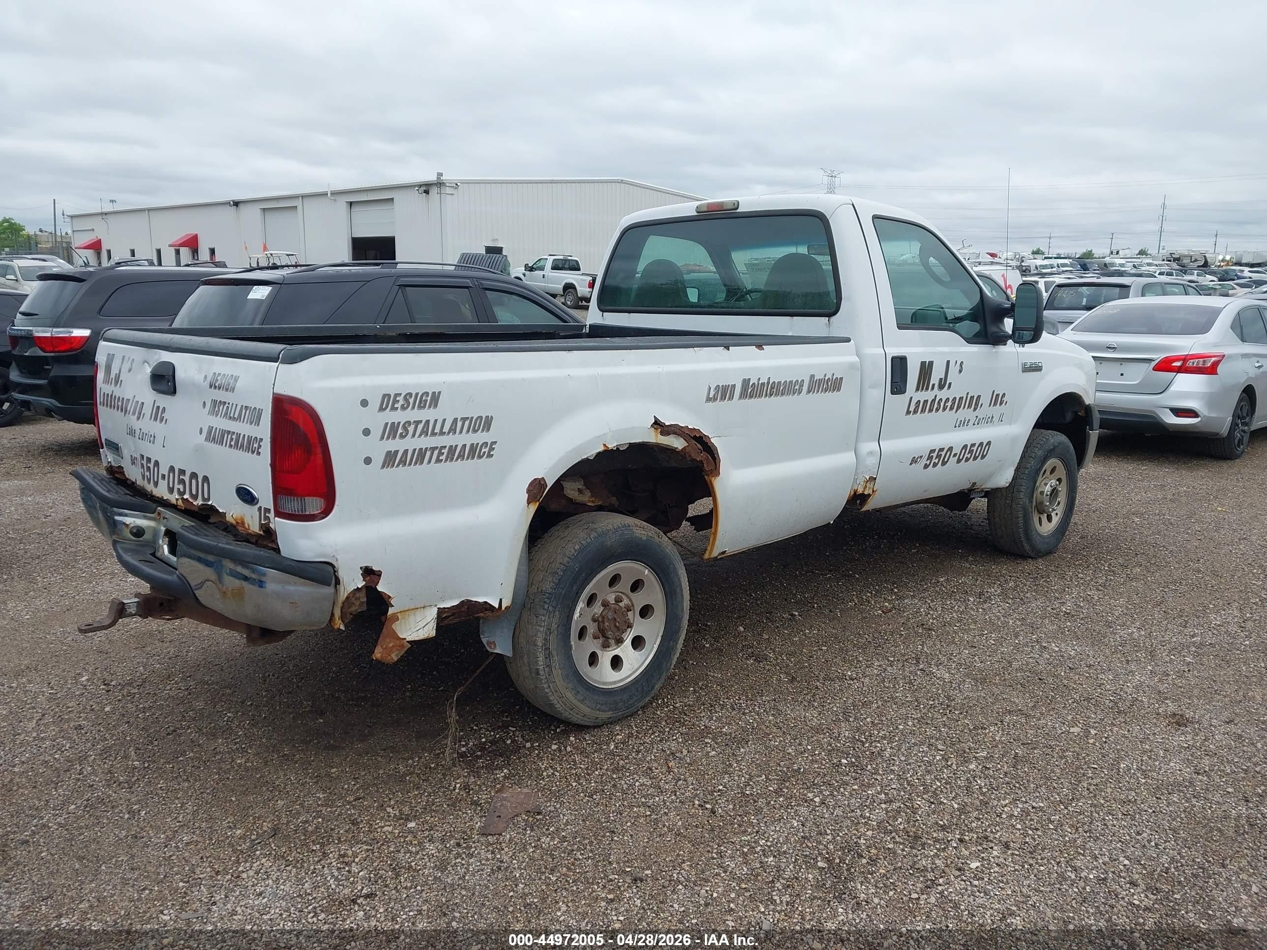 2007 Ford F-250 Xl/xlt White vin: 1FTNF21507EB33638